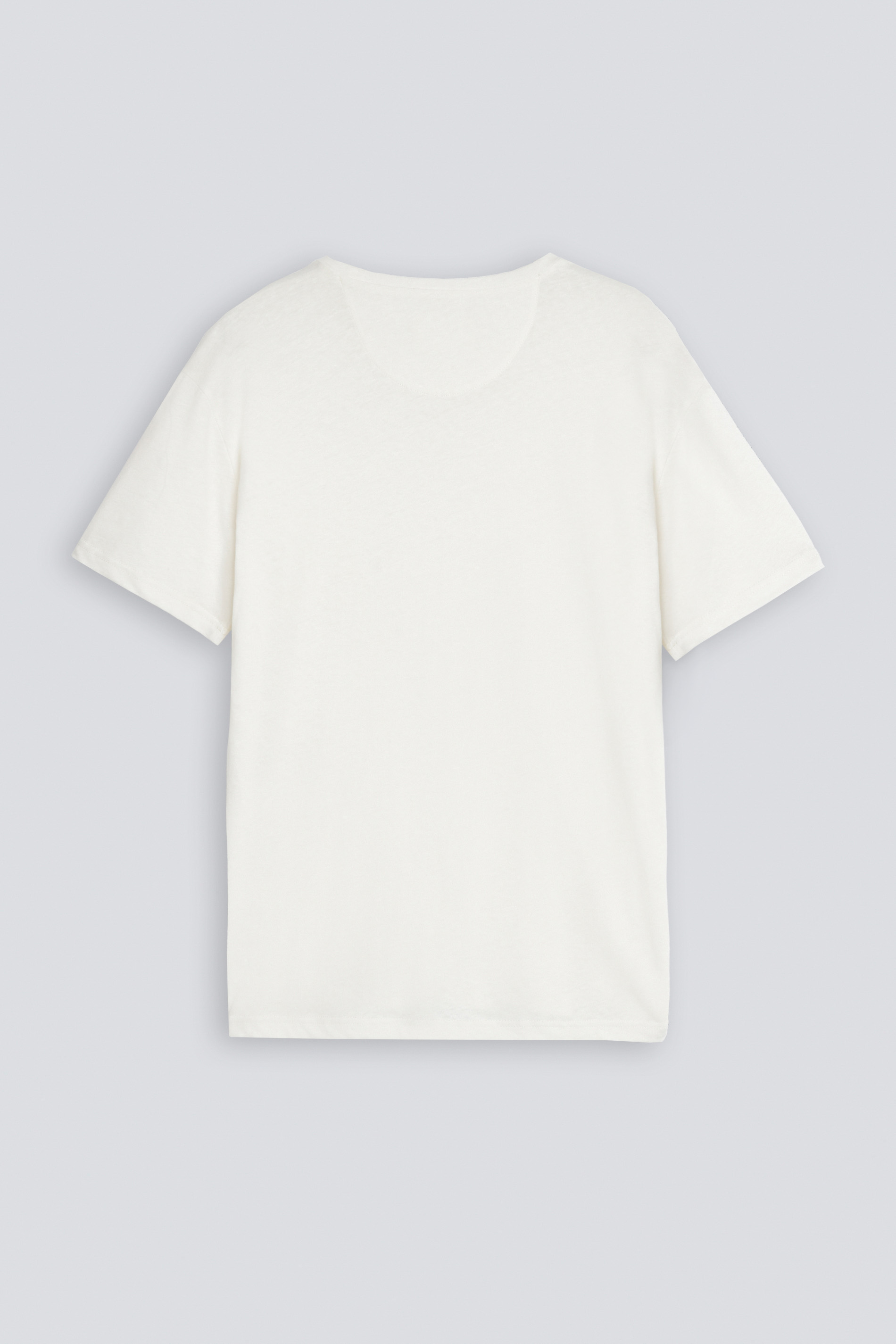 Crew-neck shirt Serie Lino Rear View | mey®