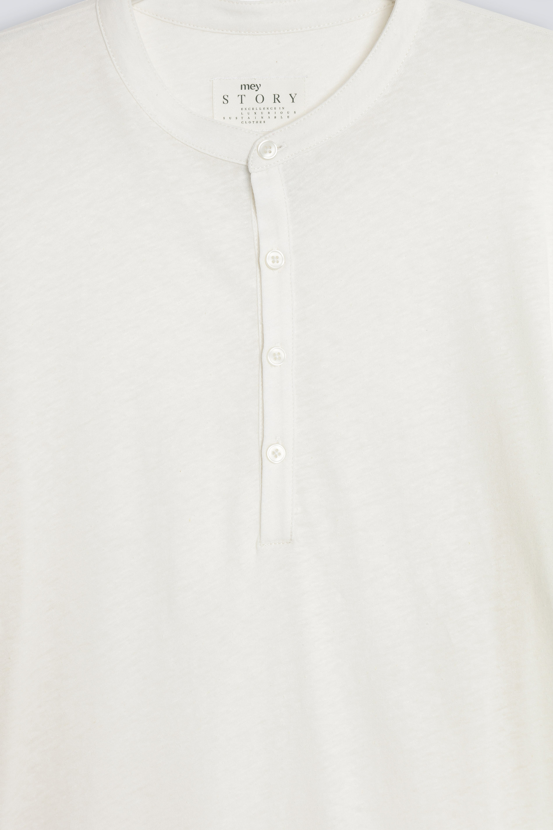 Shirt Serafino Serie Lino Detailansicht 01 | mey®