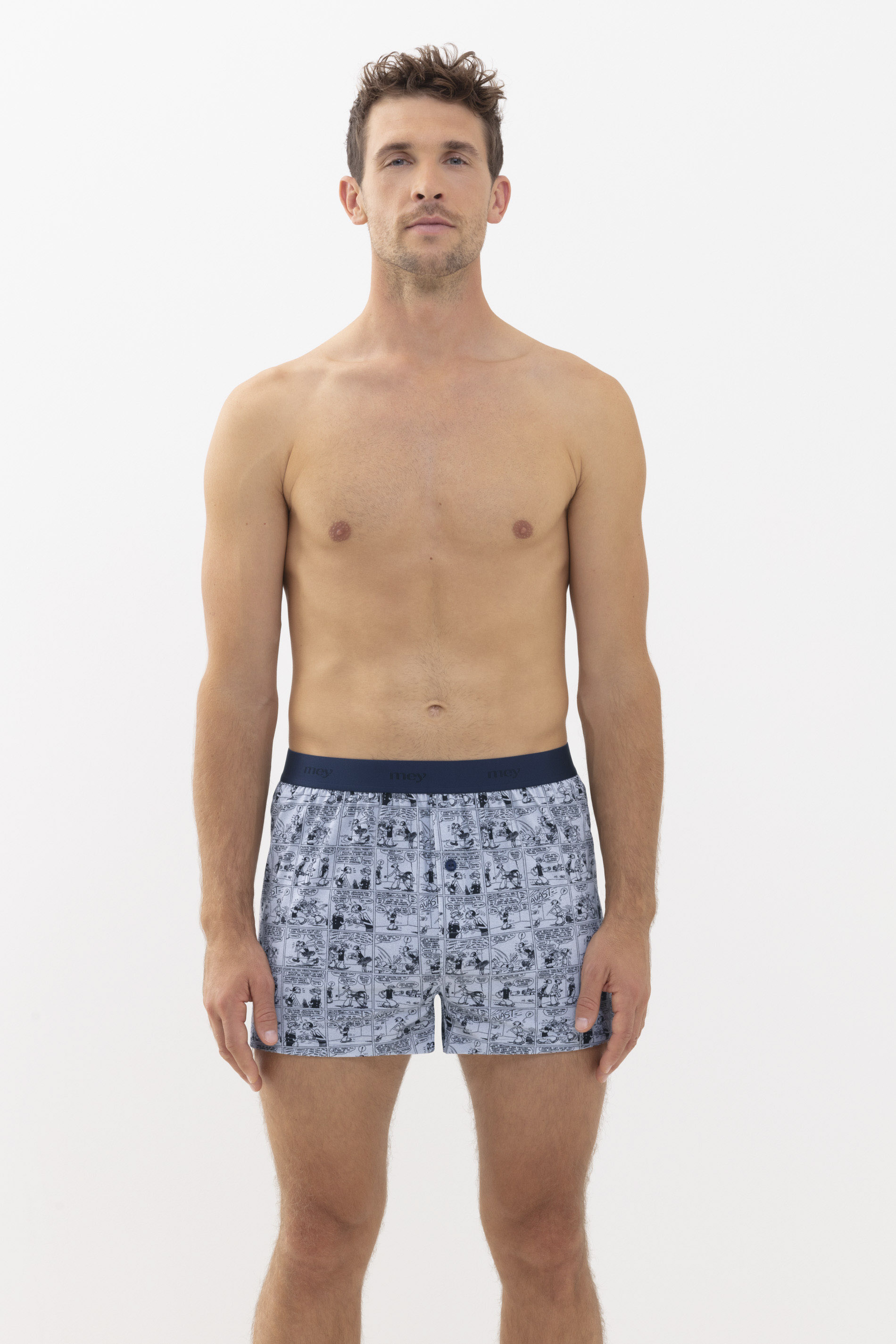 Boxer-Shorts Tin Grey Serie POPEYE©xMEY Frontansicht | mey®