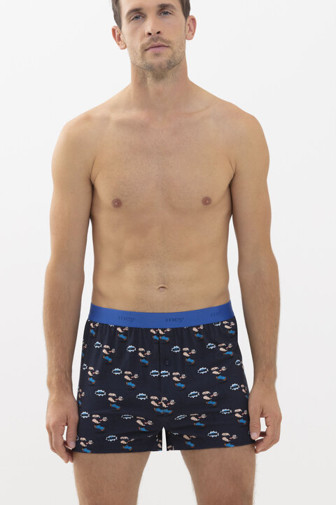 Boxer shorts Yacht Blue Serie POPEYE X MEY Front View | mey®