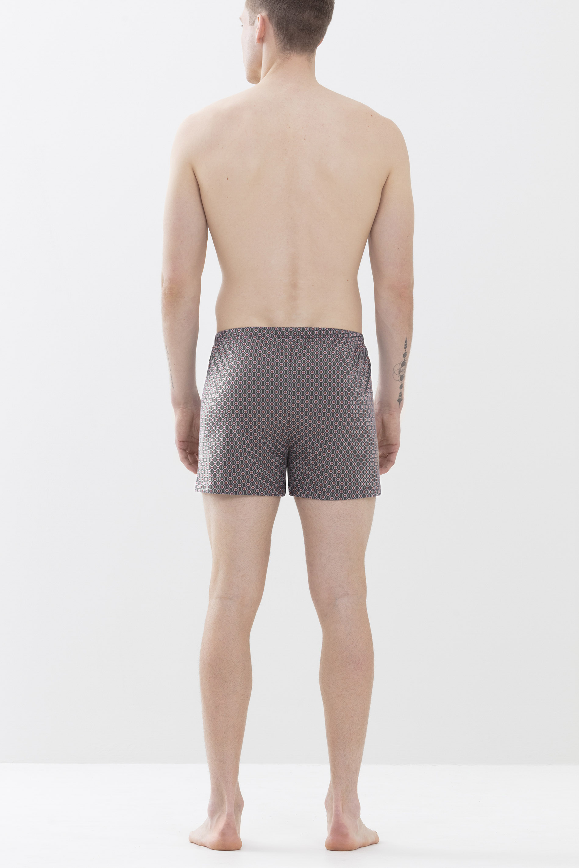 Boxer shorts Oxblood Serie 4 Col Dots Rear View | mey®