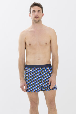 Boxer shorts Brown Toffee Serie Diagonal Pattern Front View | mey®