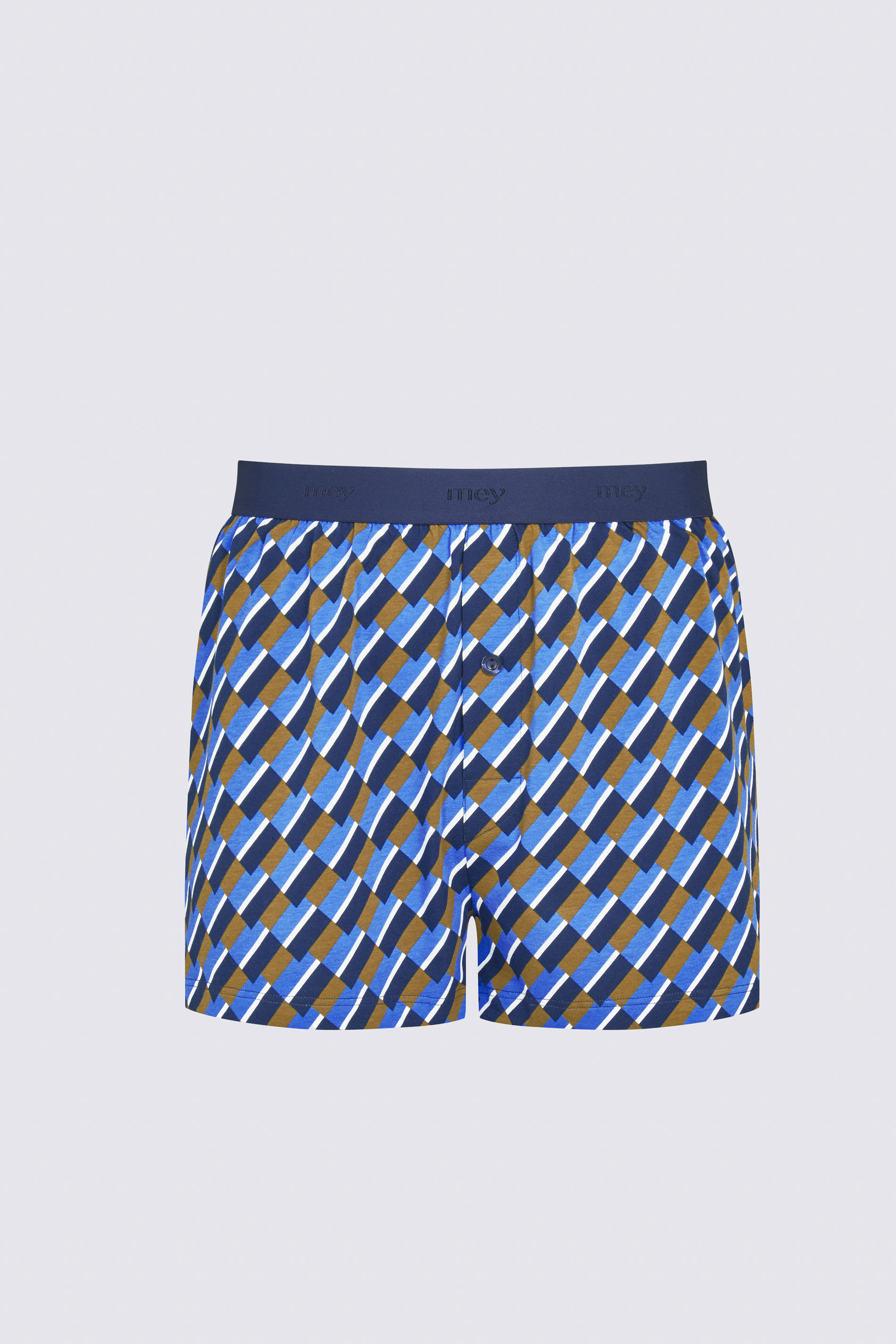 Boxer-Shorts Brown Toffee Serie Diagonal Pattern Freisteller | mey®