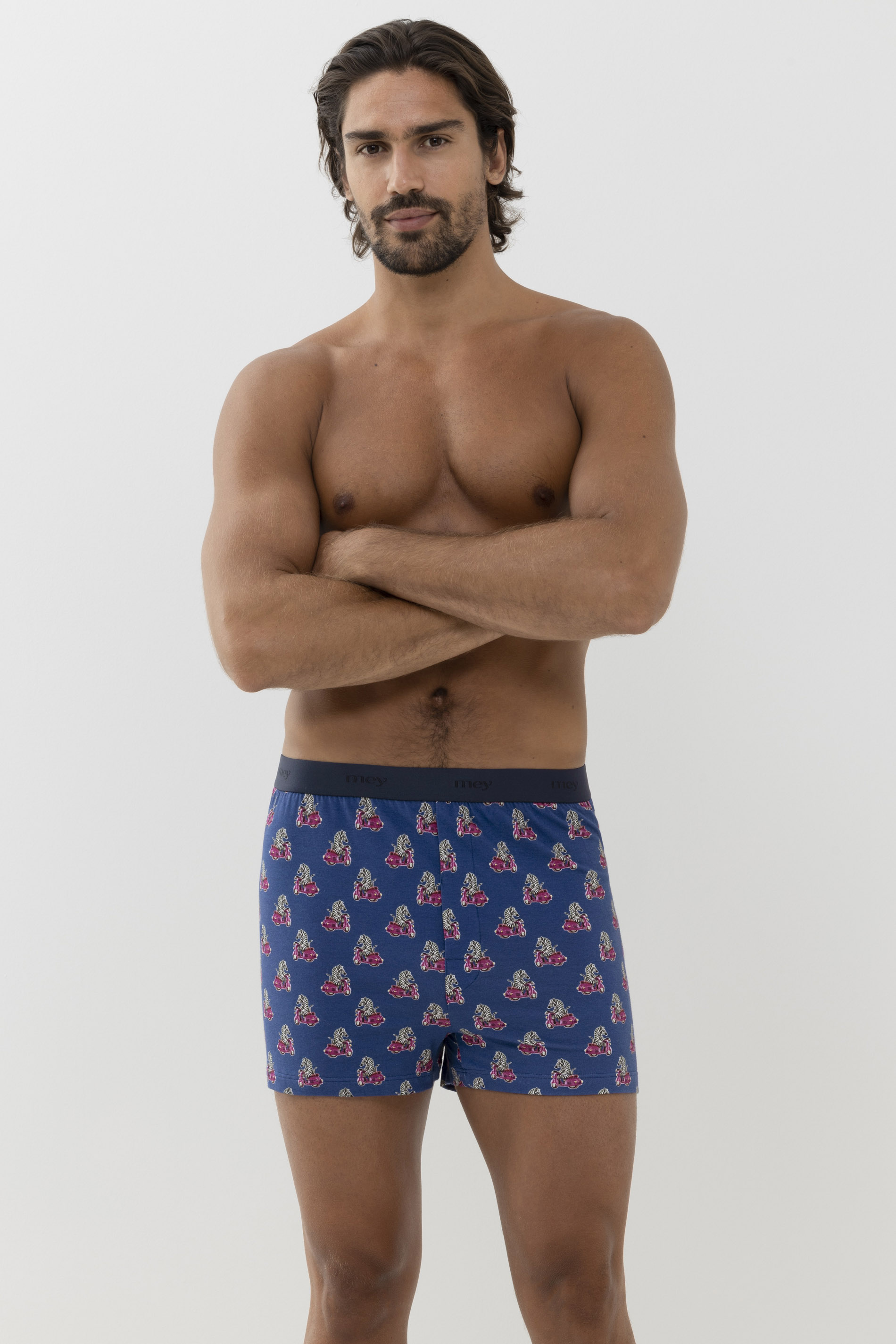 Boxer shorts Serie RE:THINK Zebra Front View | mey®