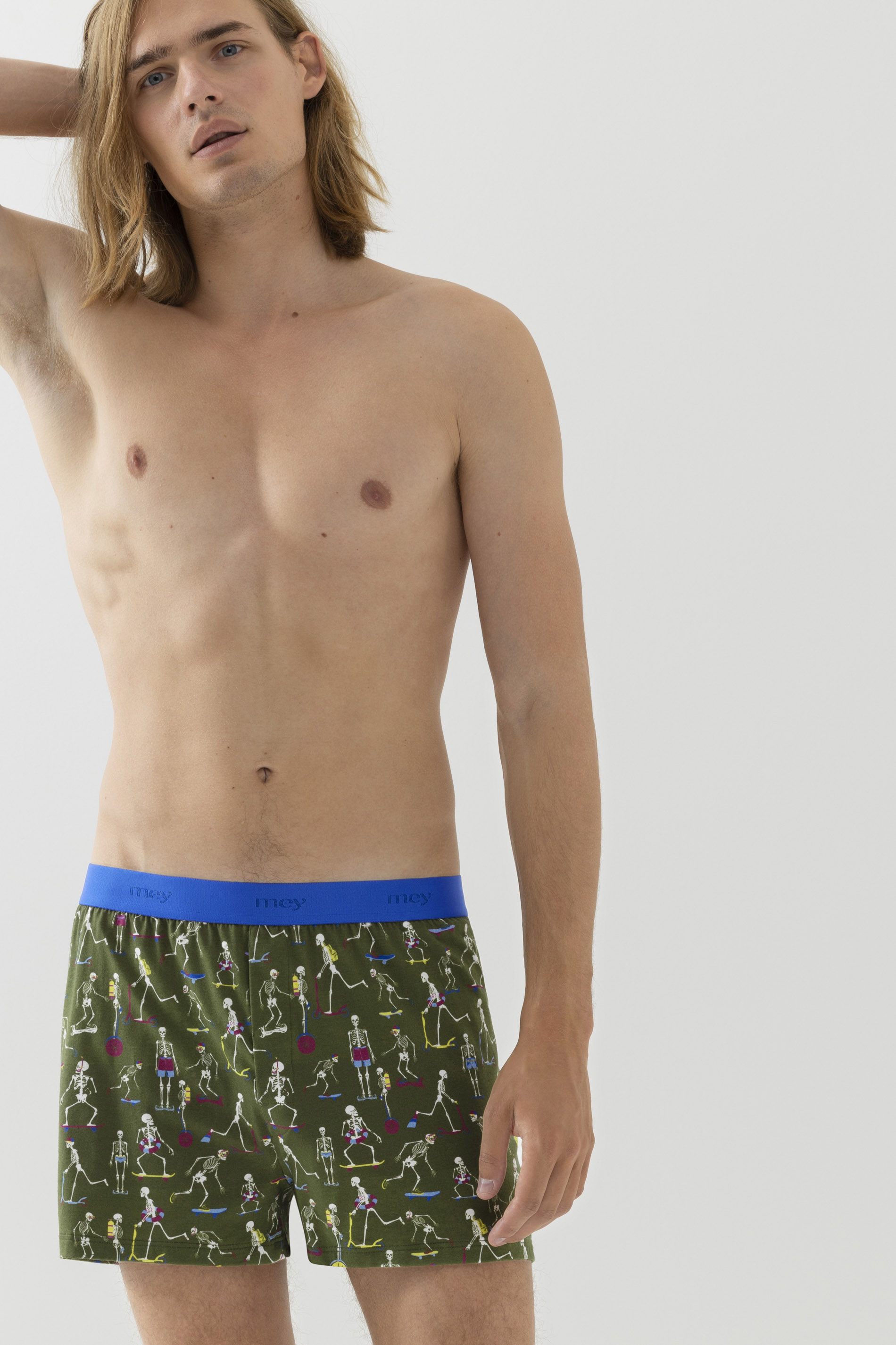 Boxer shorts Serie RE:THINK Skeleton Front View | mey®