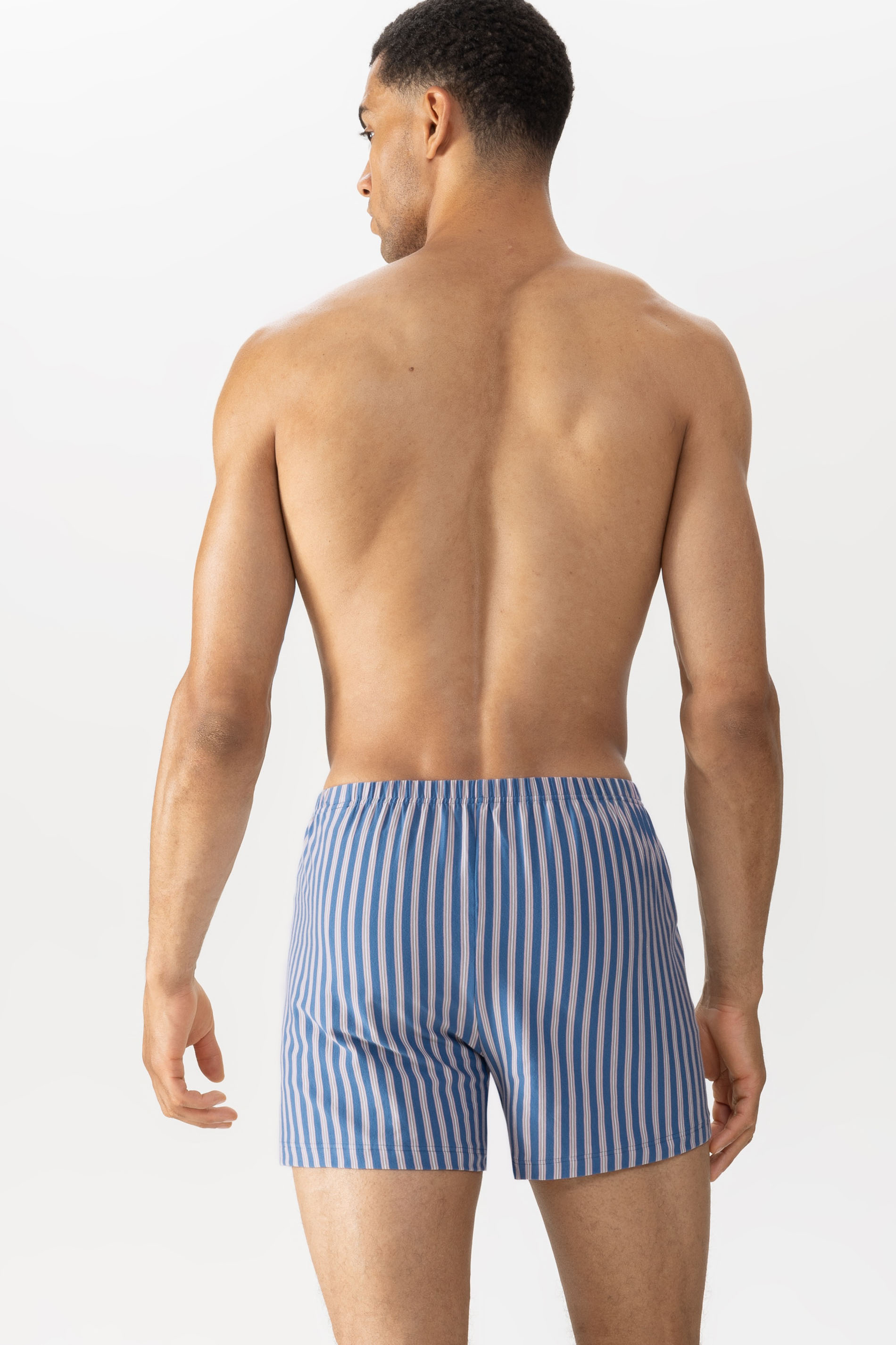 Boxer shorts Serie Blue Stripes Rear View | mey®