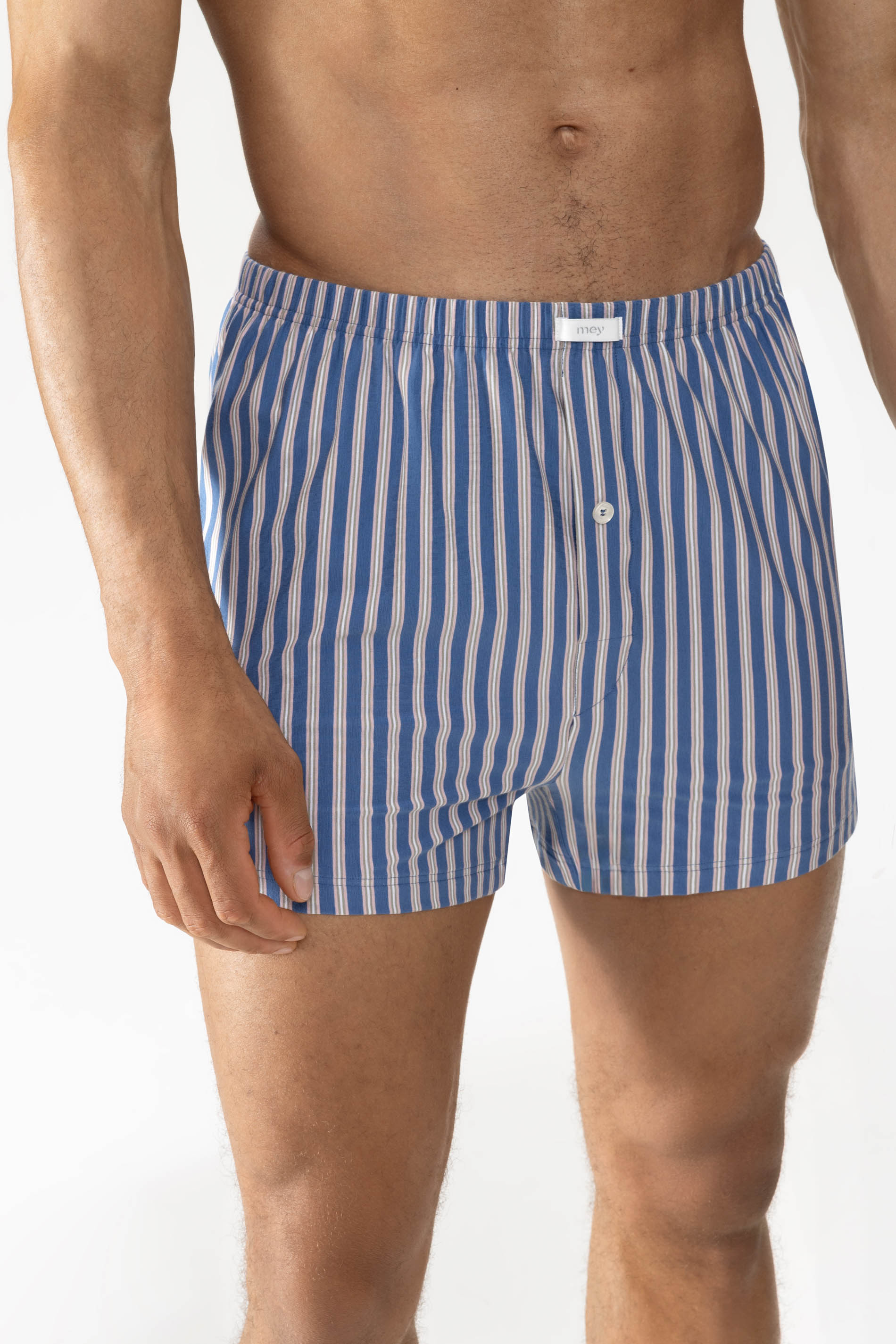 Boxer shorts Serie Blue Stripes Detail View 01 | mey®