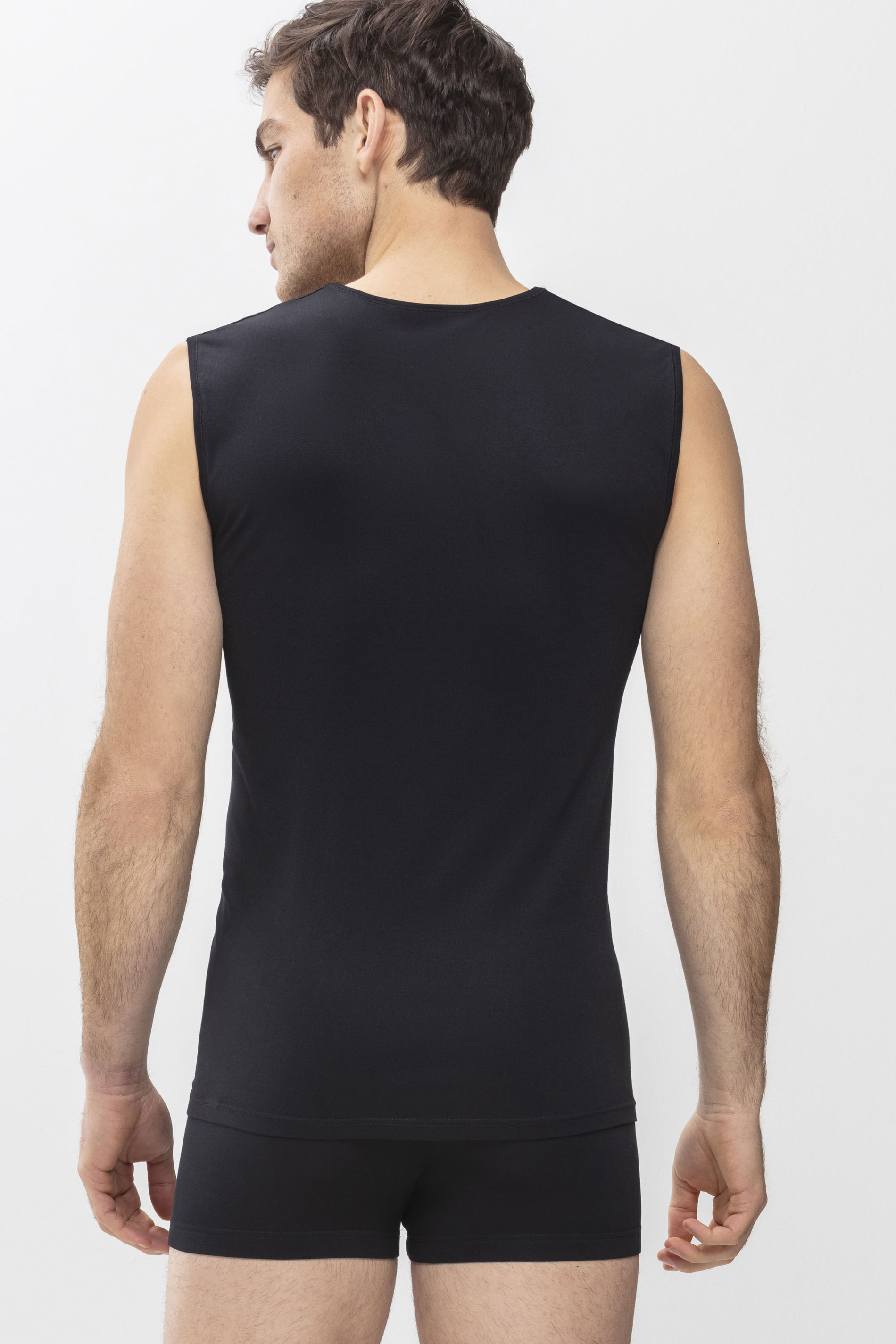 Muskel-Shirt Schwarz Serie Software Rückansicht | mey®