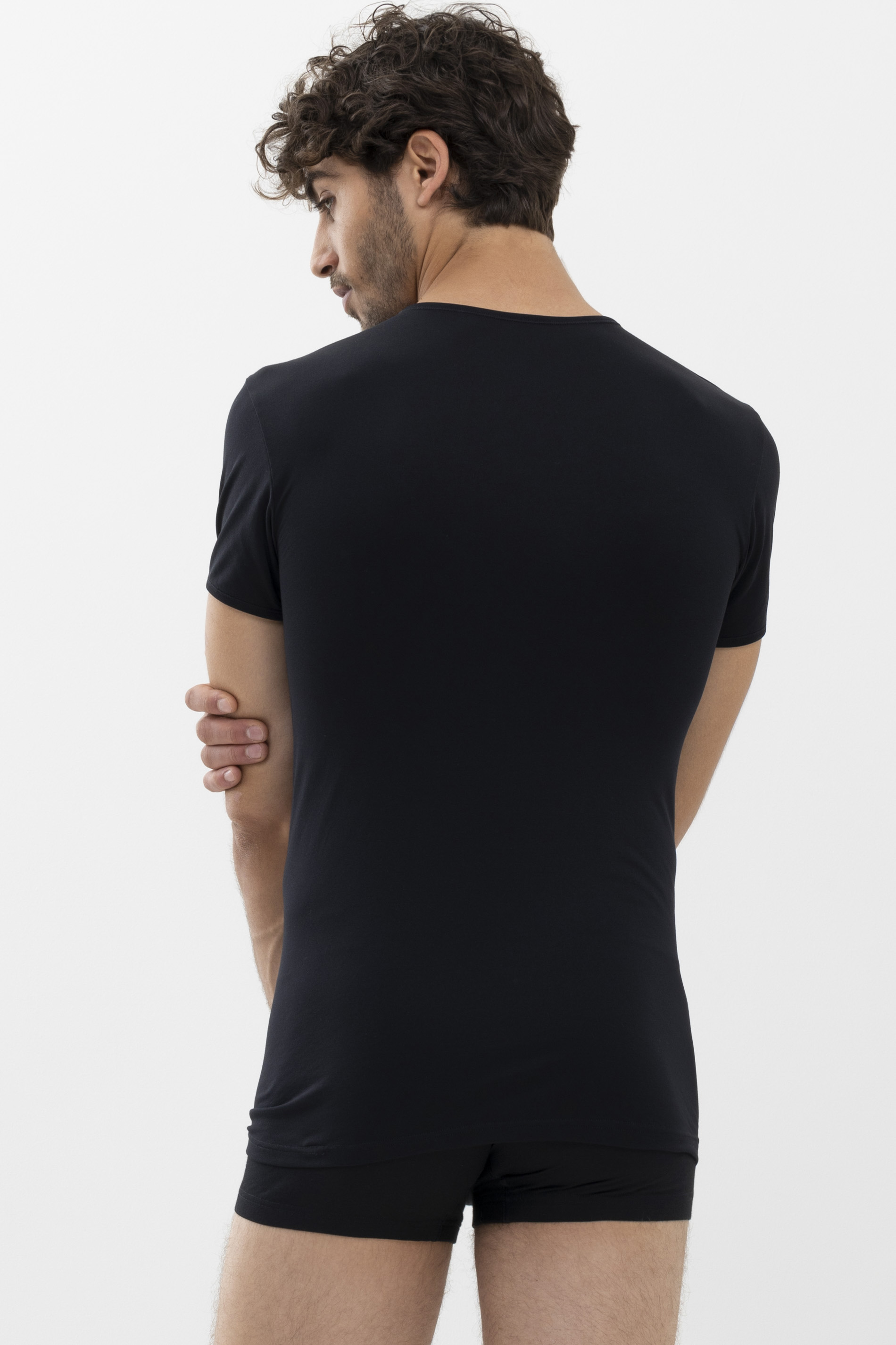 Shirt Black Serie Software Rear View | mey®