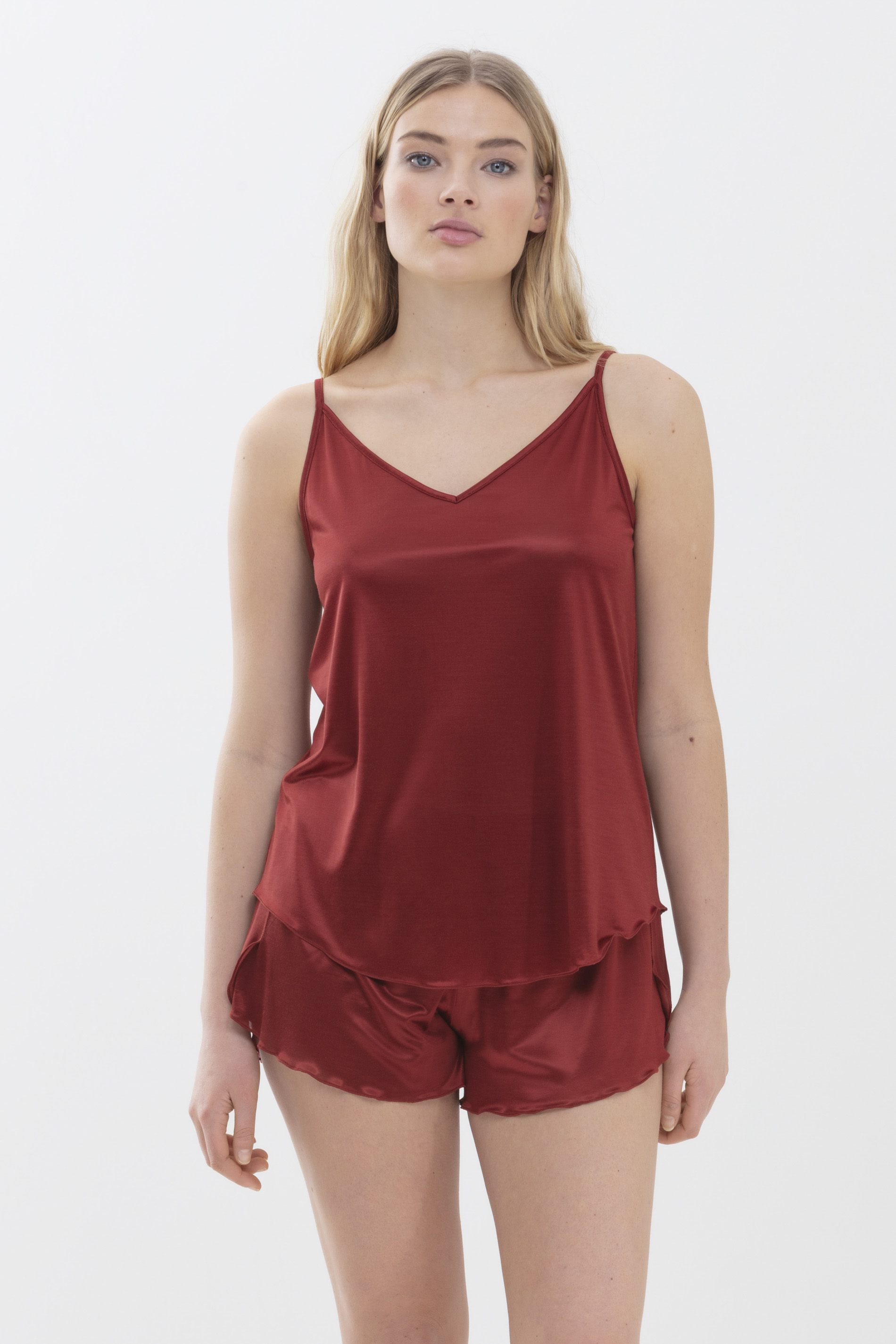 Camisole Red Pepper Serie Coco Front View | mey®