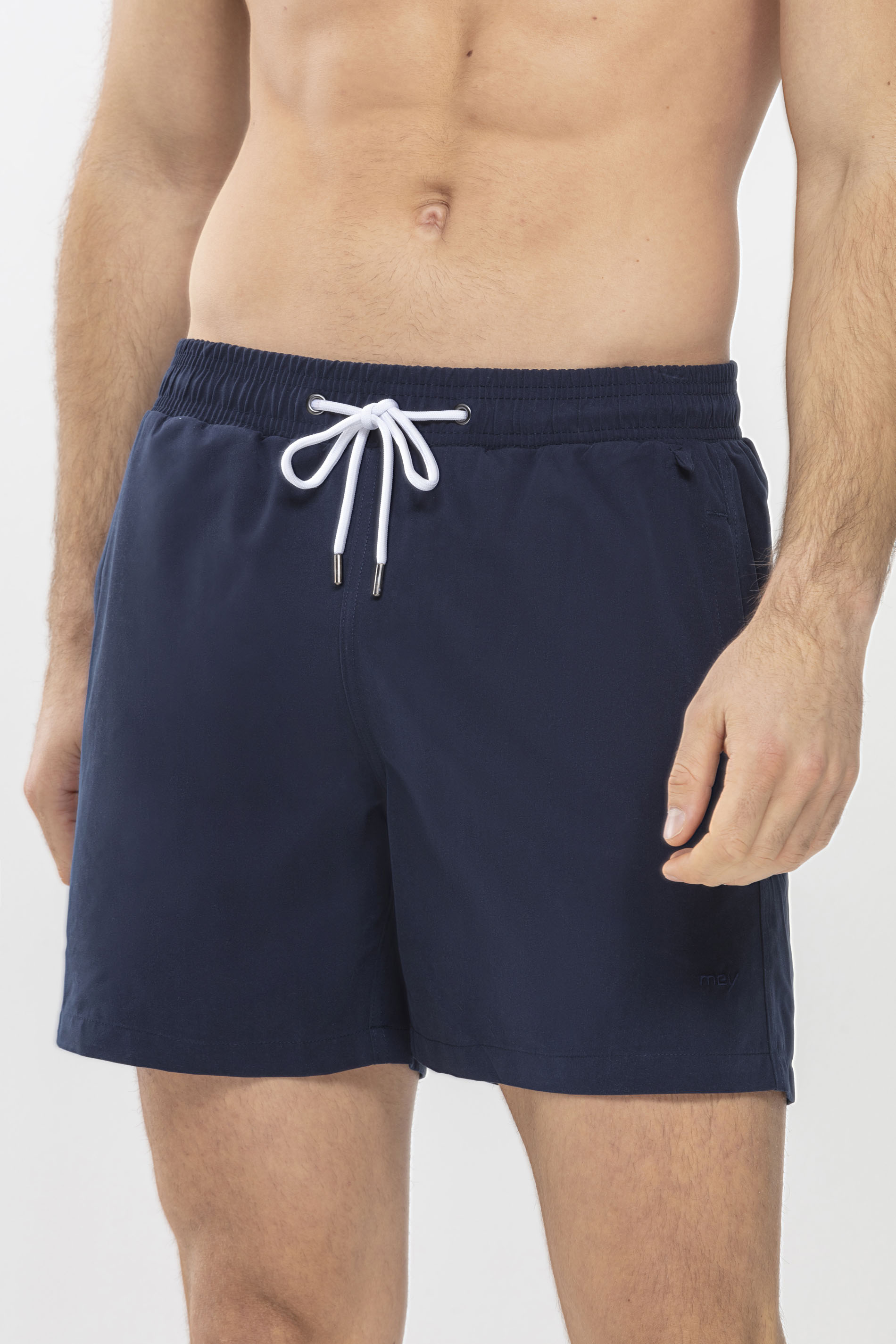 Badeshorts Yacht Blue Serie Darley Front View | mey®