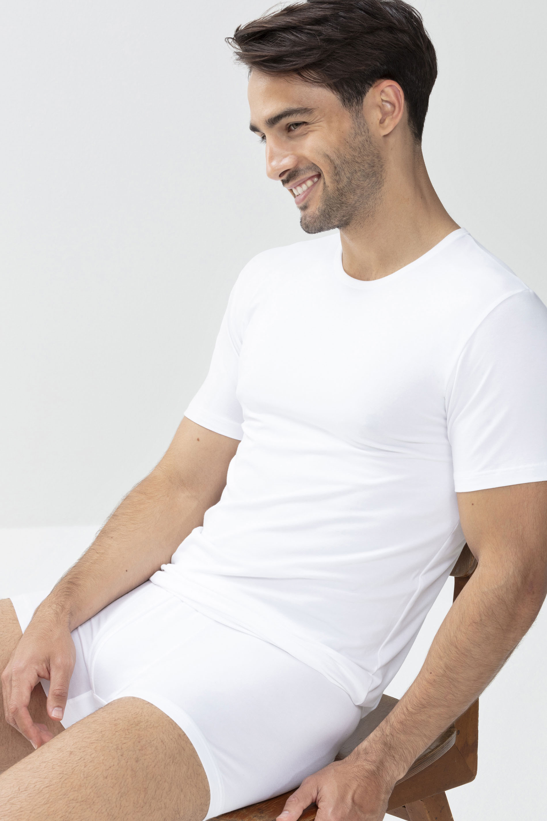 Short-sleeved T-shirt White Serie Dry Cotton Festlegen | mey®