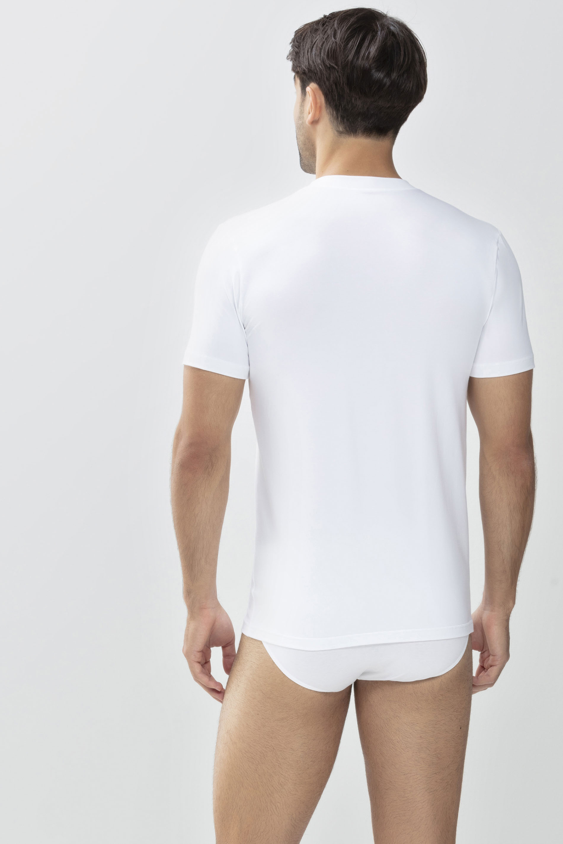 Shirt White Serie Dry Cotton Rear View | mey®