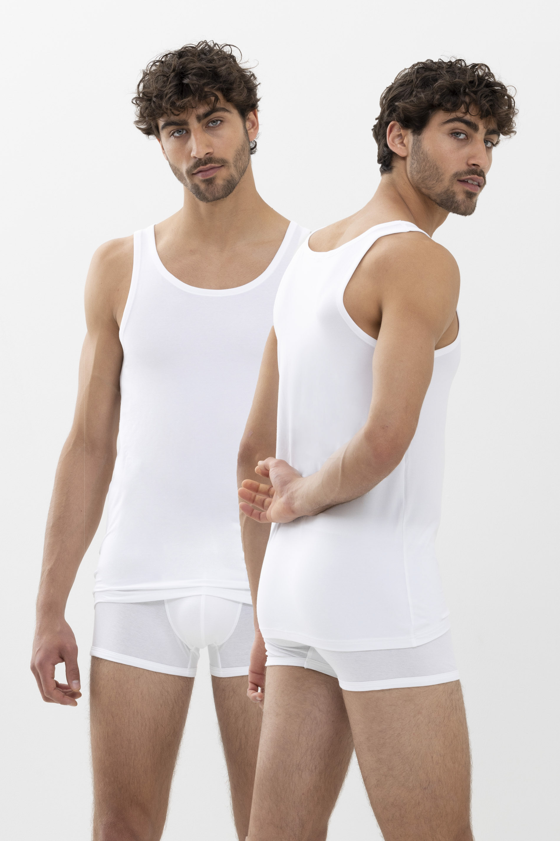 Dubbelpak athletic-shirts Serie Dry Cotton Vooraanzicht | mey®