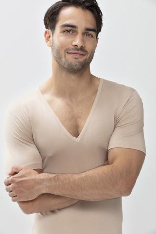 Das Drunterhemd - V-Neck | Slim fit Light Skin Serie Dry Cotton Functional  Front View | mey®