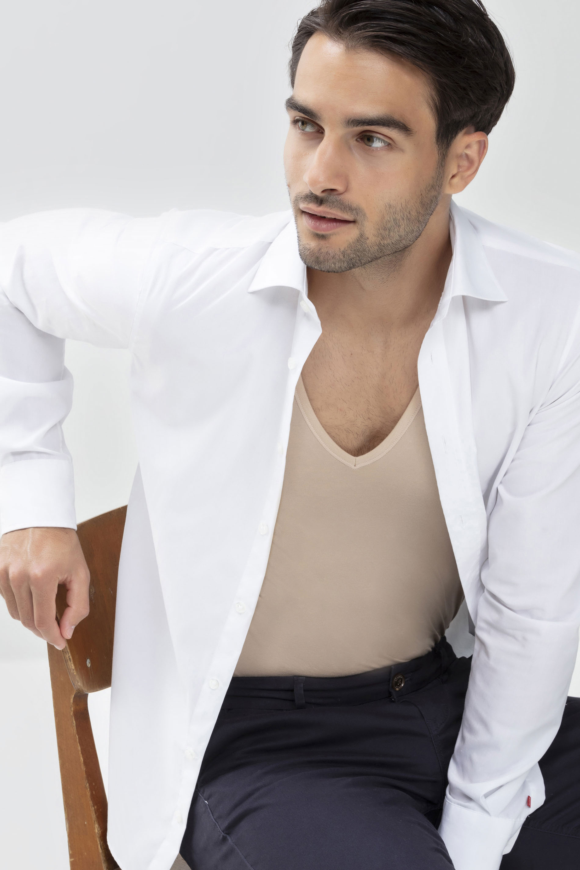 Das Drunterhemd - V-Neck | Slim fit Light Skin Serie Dry Cotton Functional  Festlegen | mey®