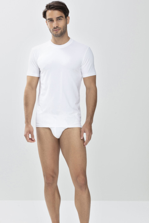 Shirt White Serie Dry Cotton Front View | mey®
