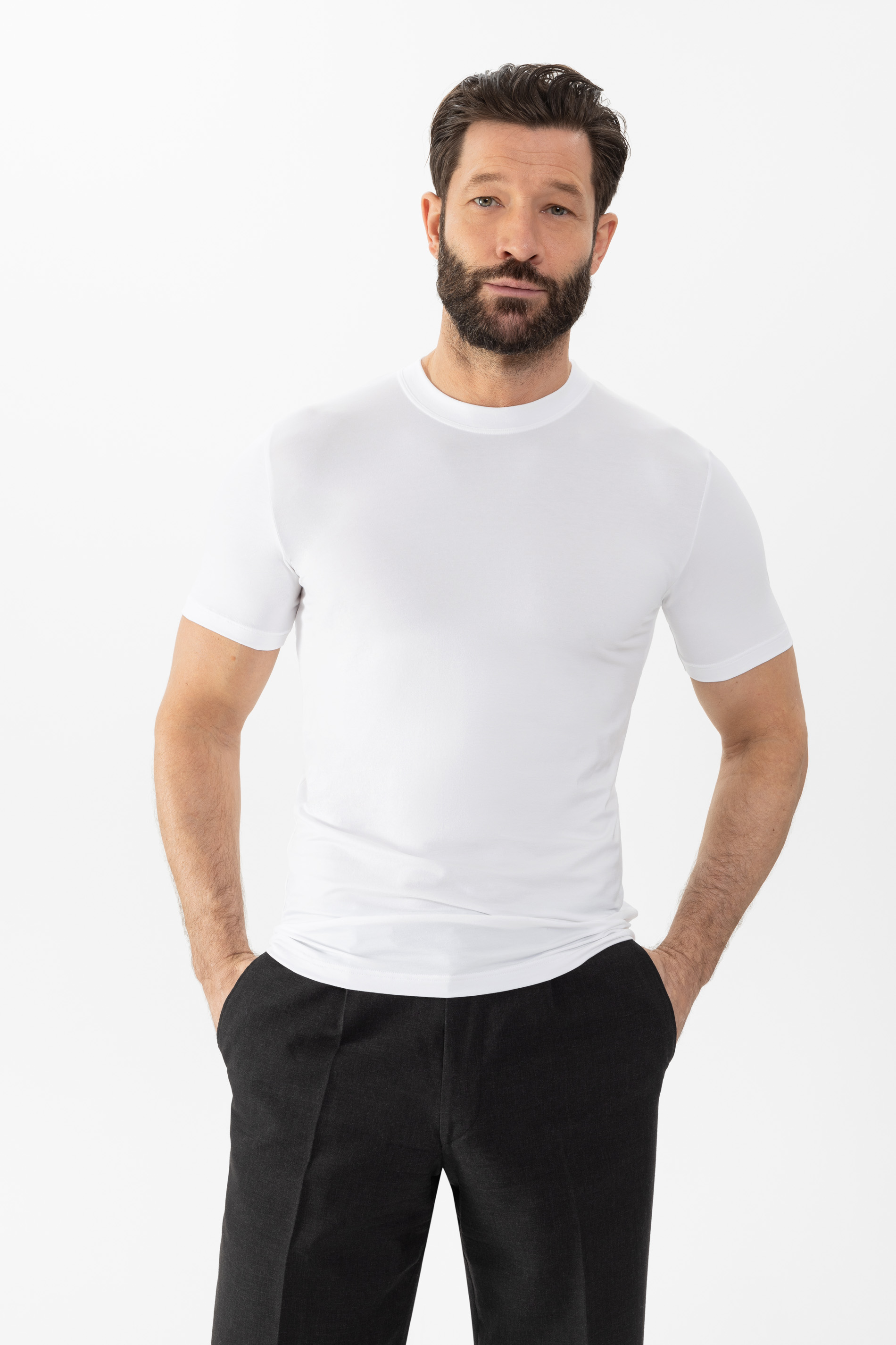 Shirt Wit Serie Dry Cotton Festlegen | mey®