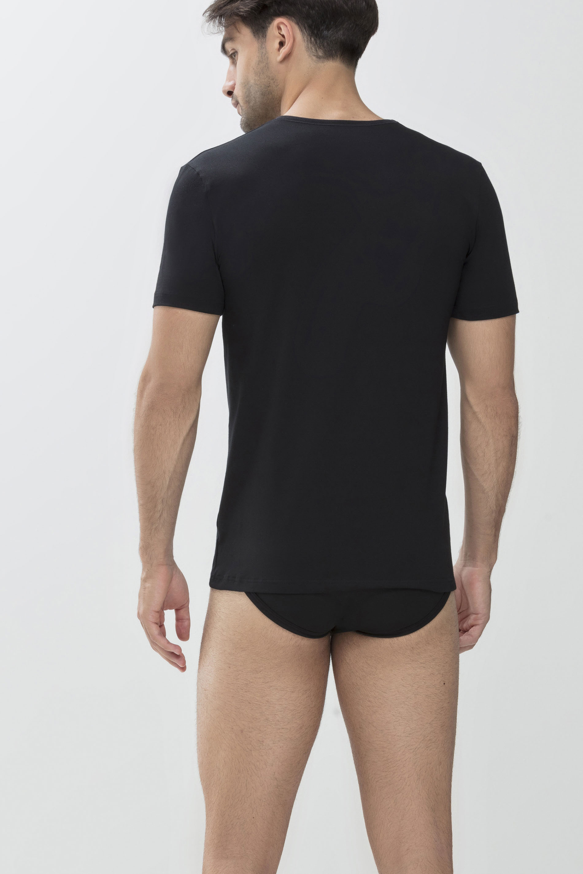 Shirt Zwart Serie Dry Cotton Achteraanzicht | mey®