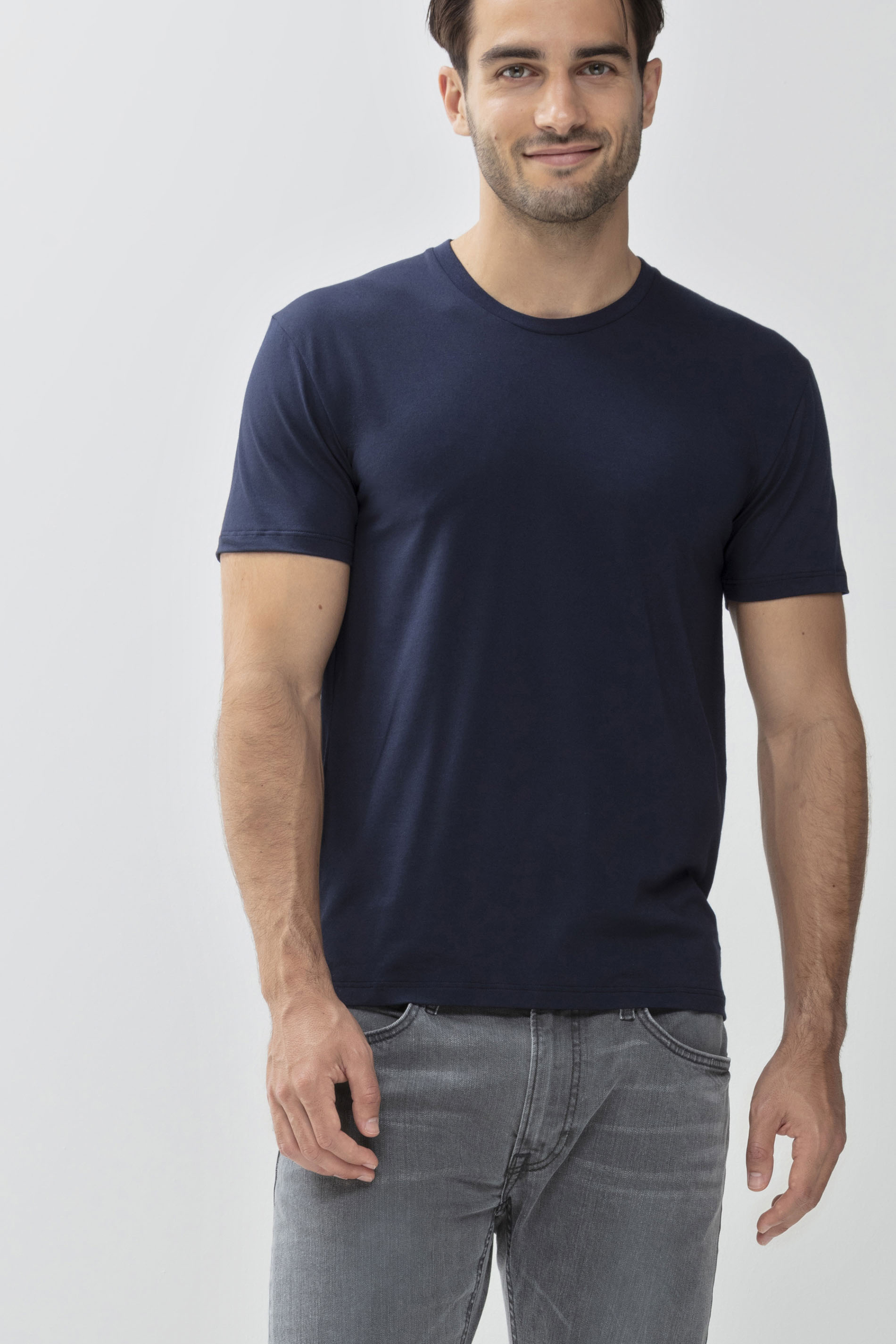 T-Shirt Yacht Blue Dry Cotton Colour Frontansicht | mey®