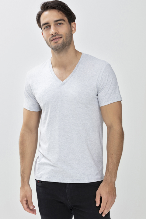 Herren Bekleidung Nachtwäsche Mey Slim Fit T-Shirt mit Ziernähten feuchtigkeitsregulierend in Schwarz für Herren 