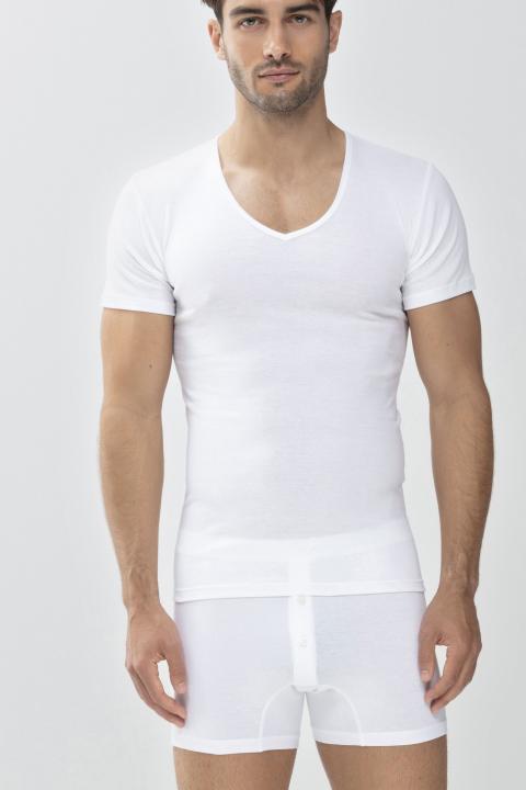 V-neck Serie Casual Cotton Front View | mey®