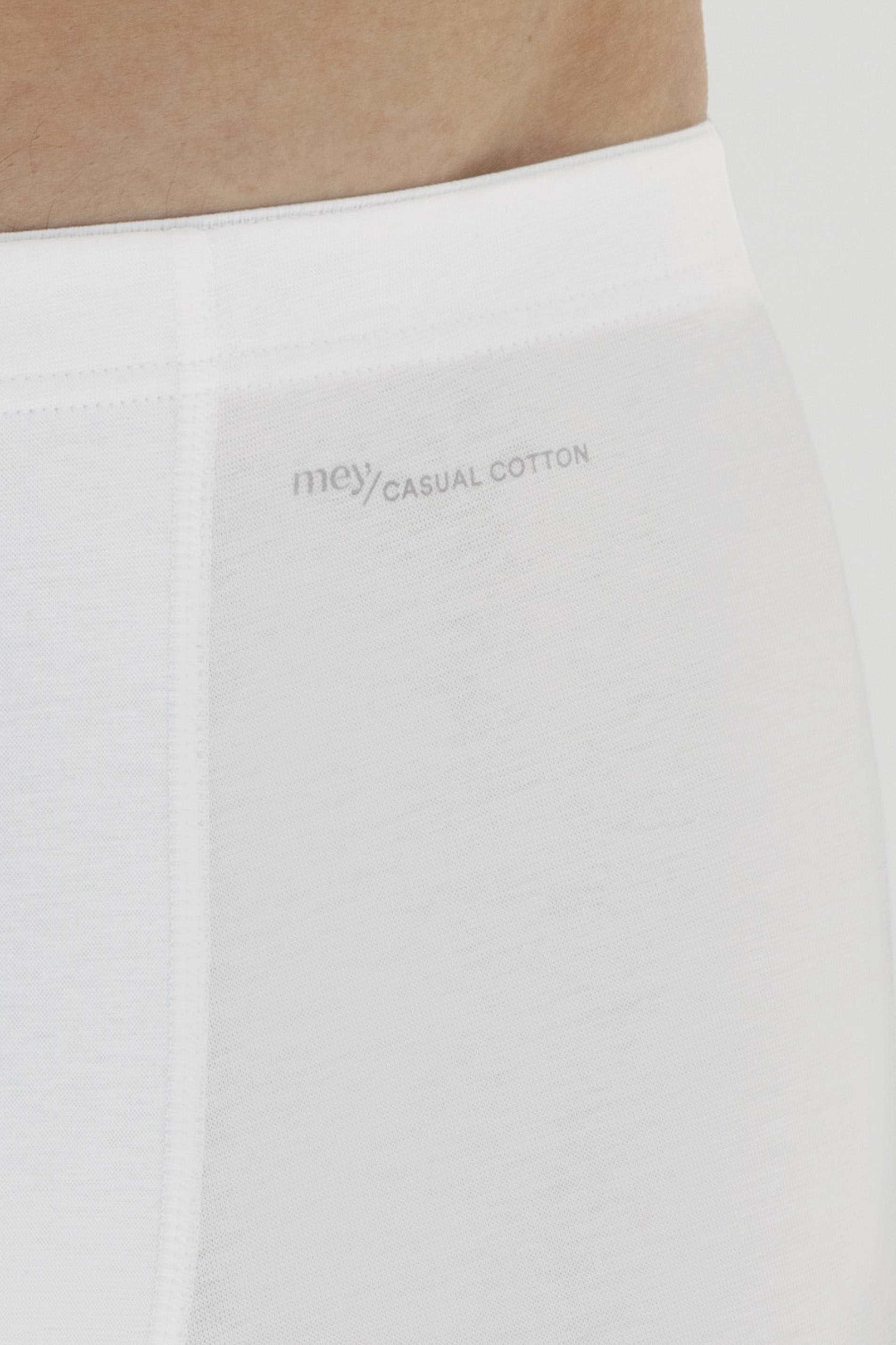 Shorty Weiss Serie Casual Cotton Detailansicht 01 | mey®