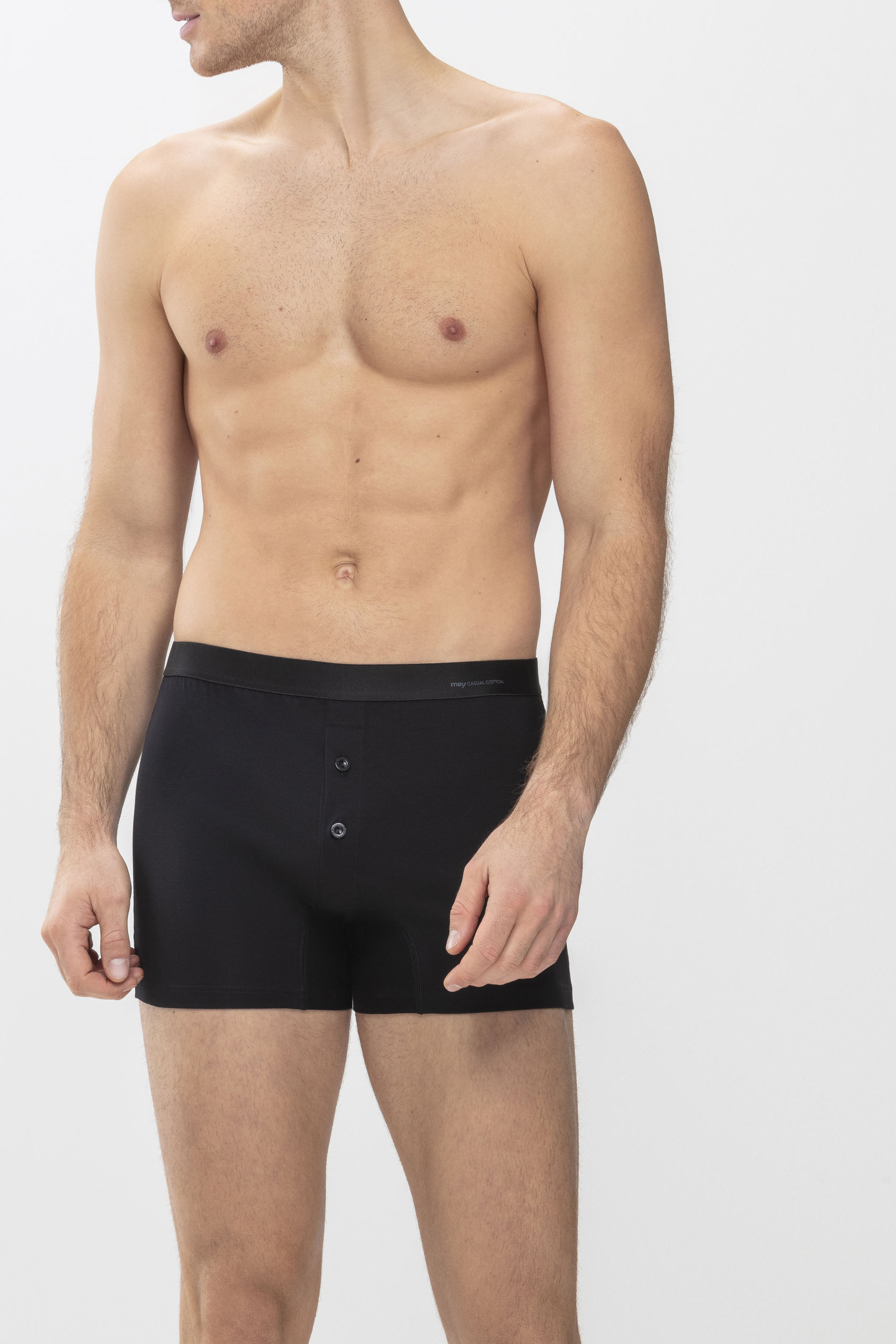 Trunk shorts Zwart Serie Casual Cotton Vooraanzicht | mey®