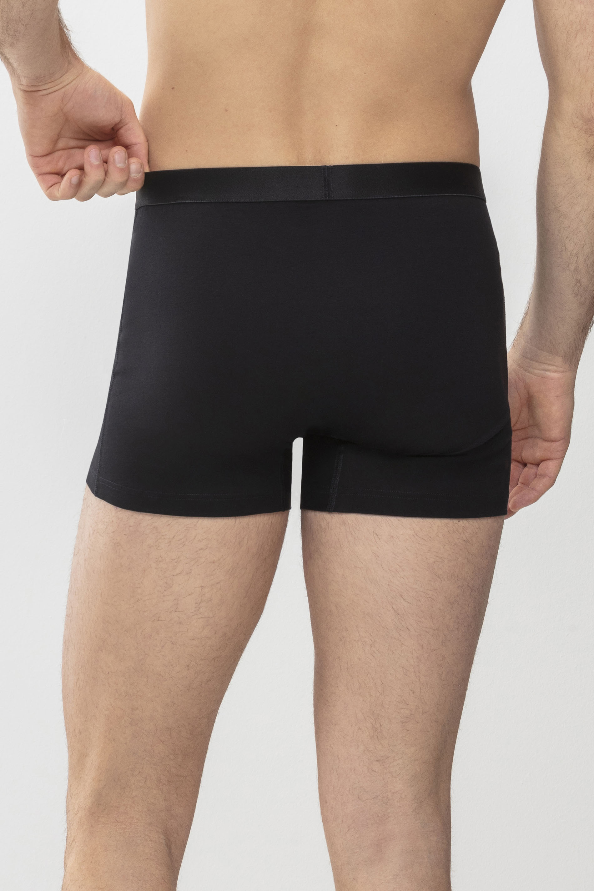 Trunk Shorts Schwarz Serie Casual Cotton Rückansicht | mey®