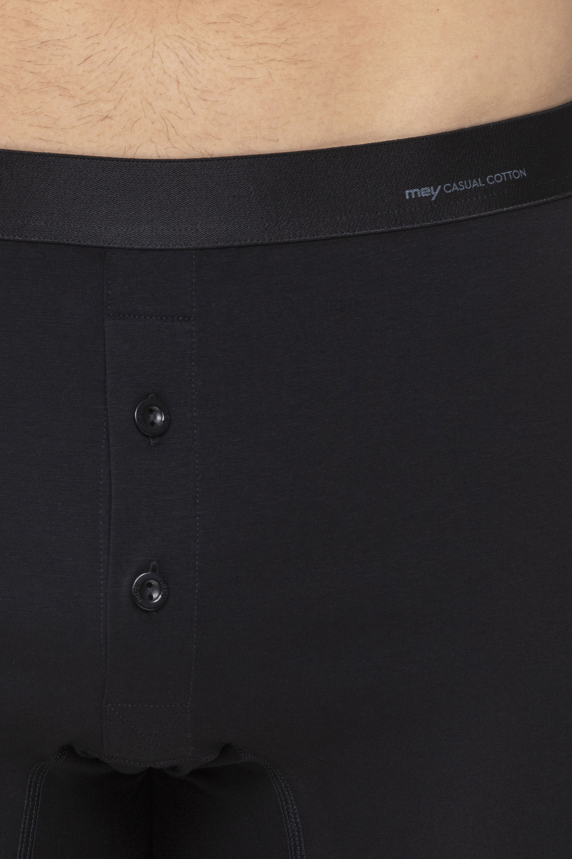 Track shorts Black Serie Casual Cotton Detail View 01 | mey®