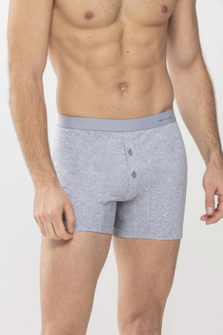 Trunk shorts Light Grey Melange Serie Casual Cotton Vooraanzicht | mey®