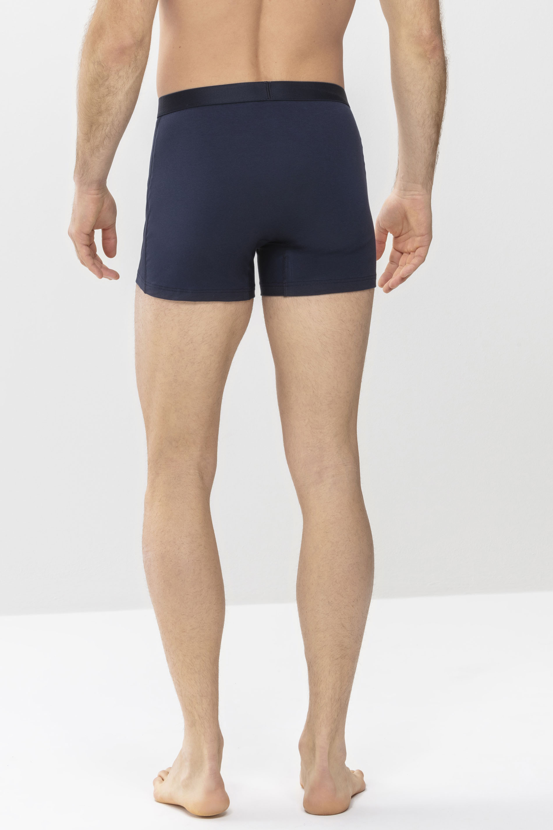 Track shorts Yacht Blue Serie Casual Cotton Rear View | mey®