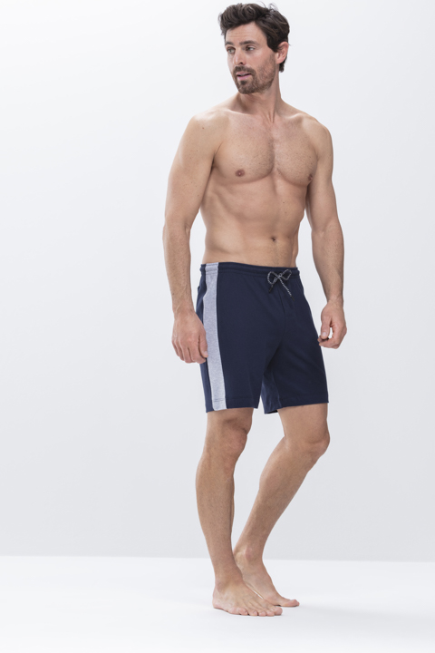 Short pant Yacht Blue Mey Club Coll. Front View | mey®