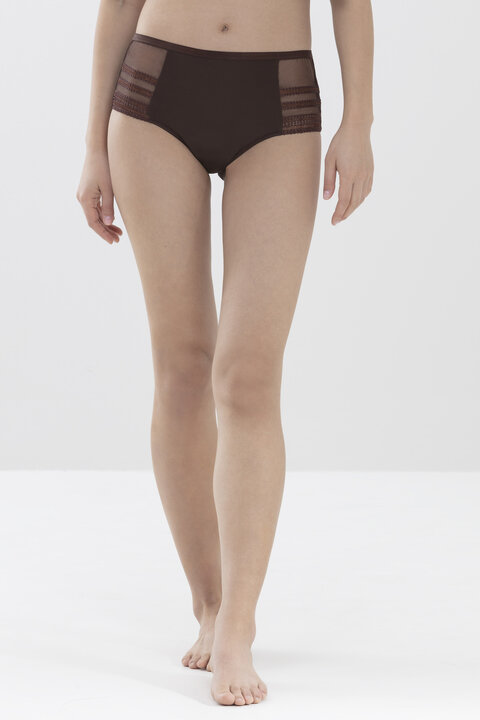 Panty Liquorice Brown Emotion Deluxe Frontansicht | mey®