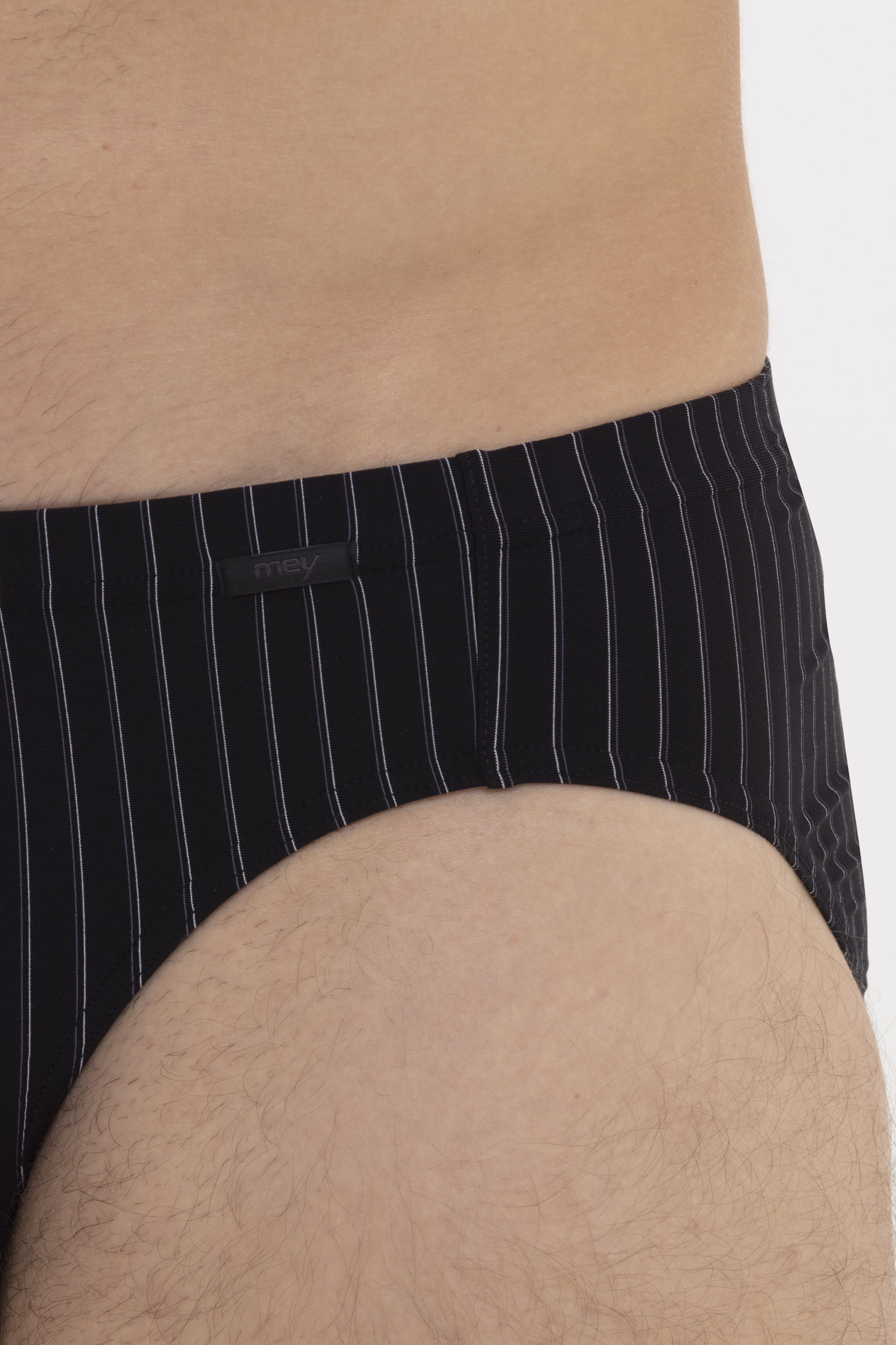 Striped jazz pants Black Serie Cambridge Detail View 01 | mey®