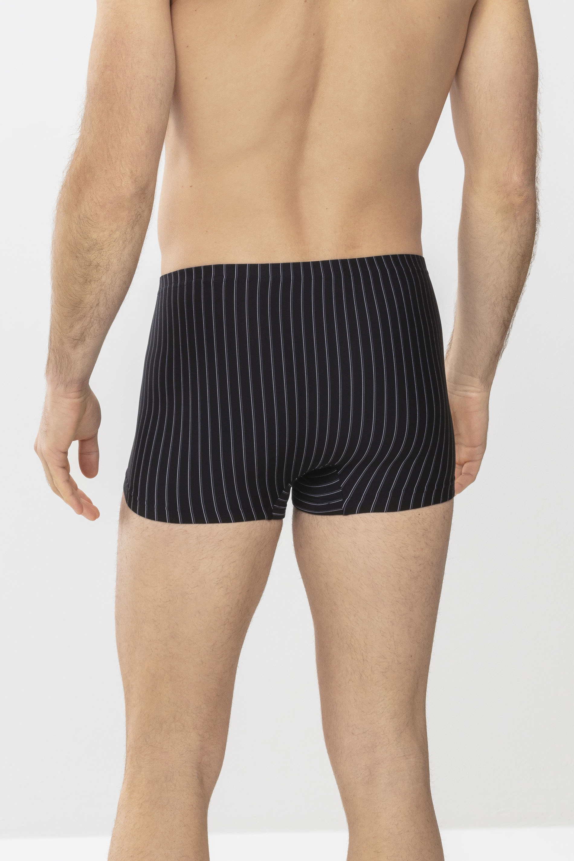 Striped shorties Black Serie Cambridge Rear View | mey®