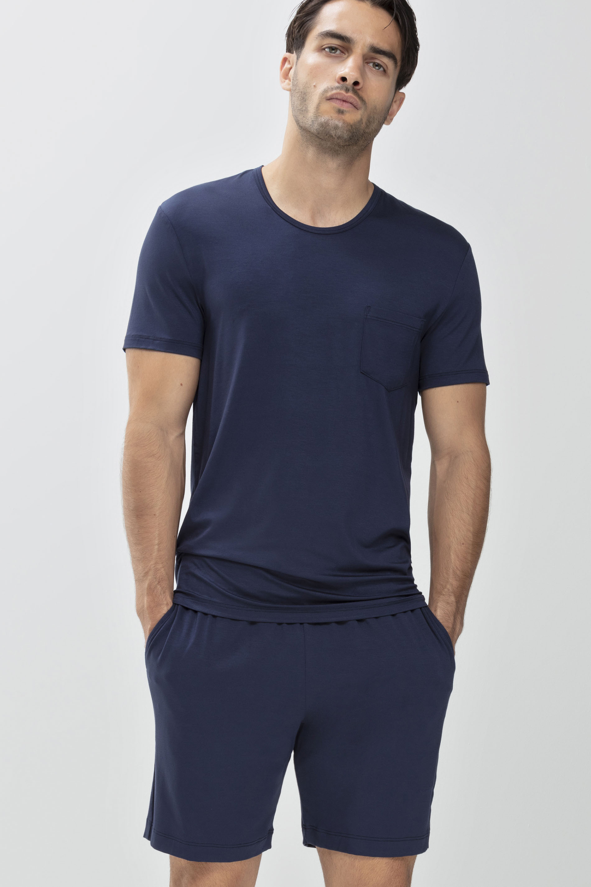 T-Shirt Yacht Blue Serie Jefferson Modal Vooraanzicht | mey®