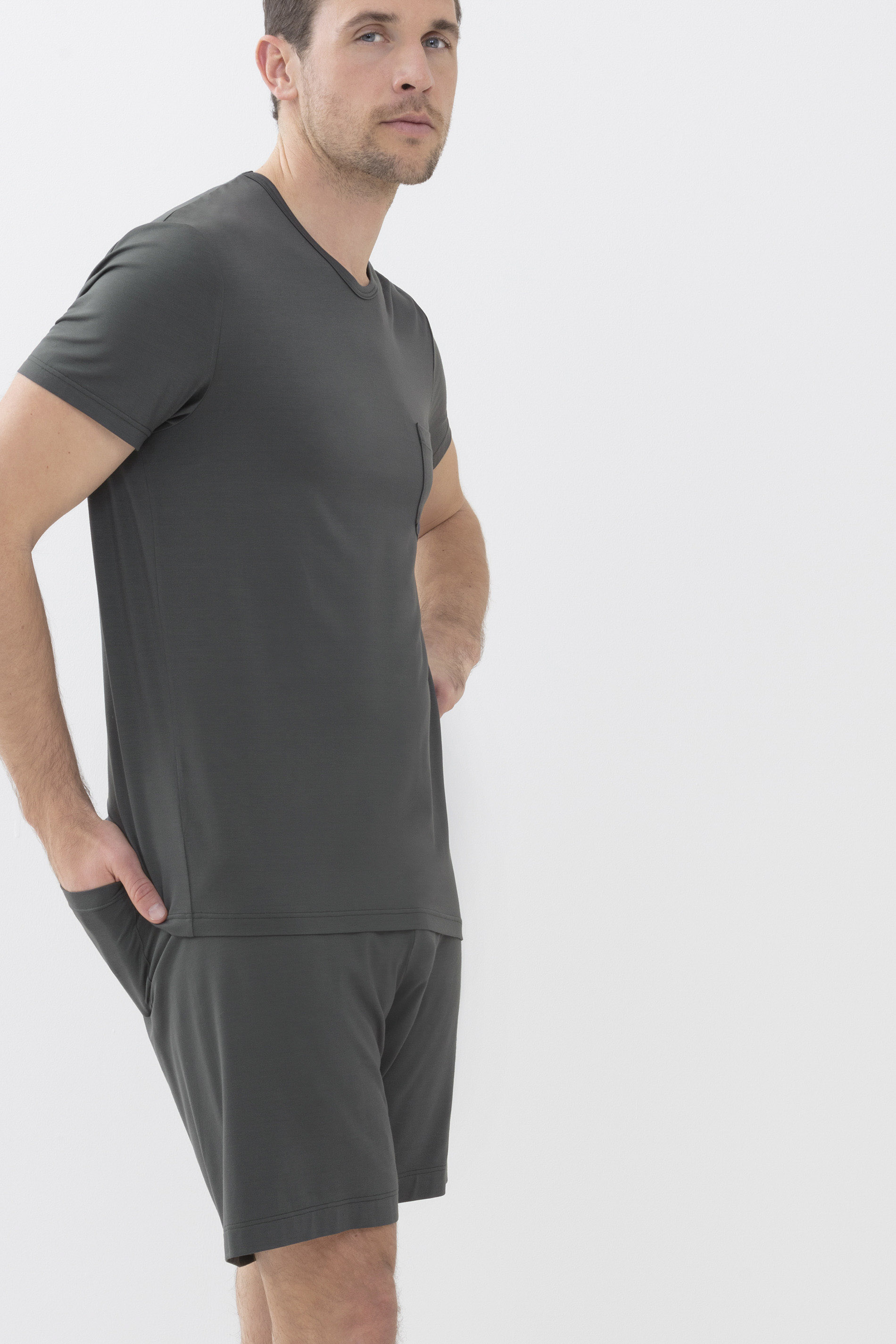 T-Shirt Stormy Grey Serie Jefferson Modal Detailansicht 02 | mey®