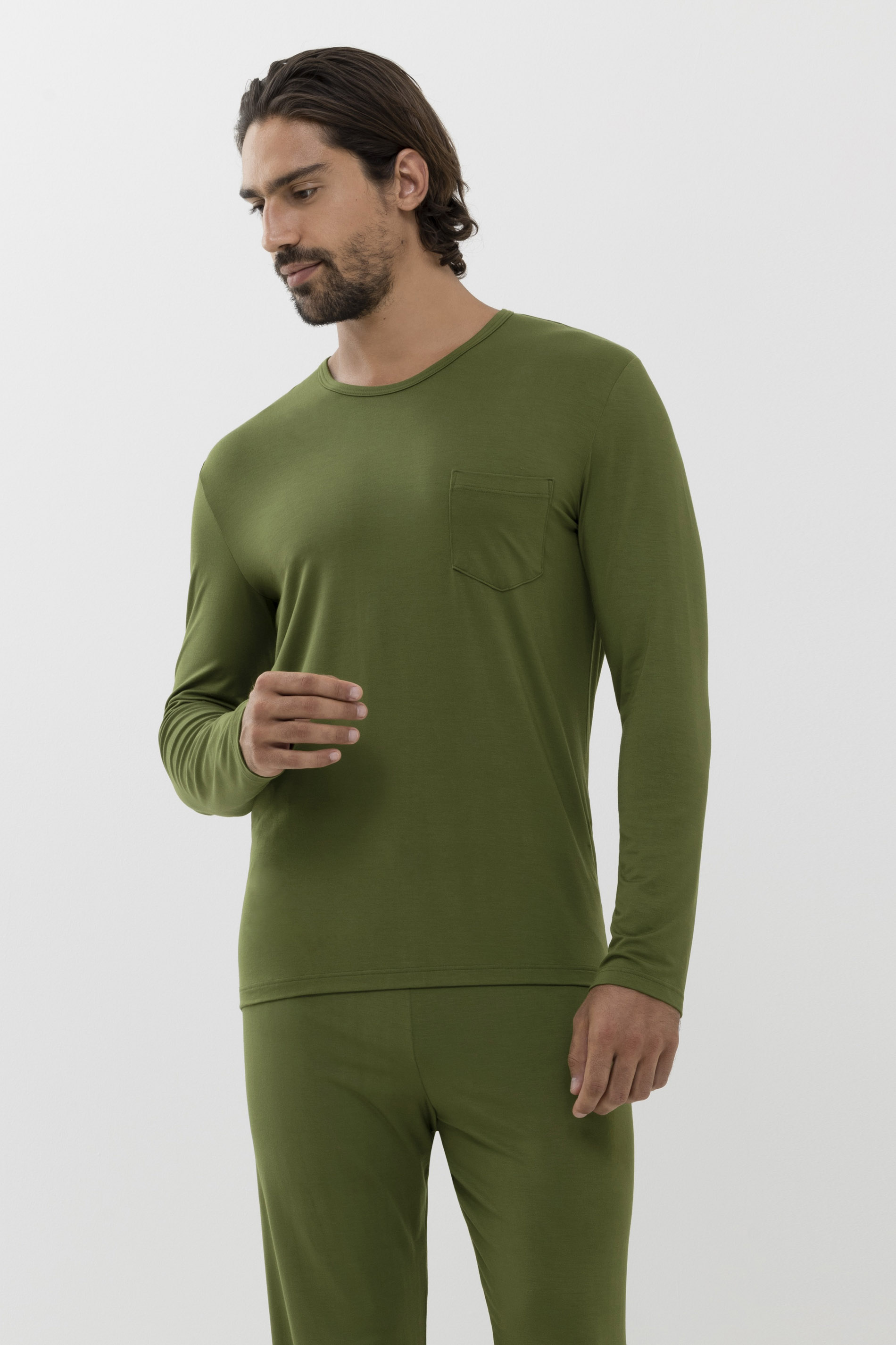 Langarm-Shirt Serie Jefferson Modal Frontansicht | mey®