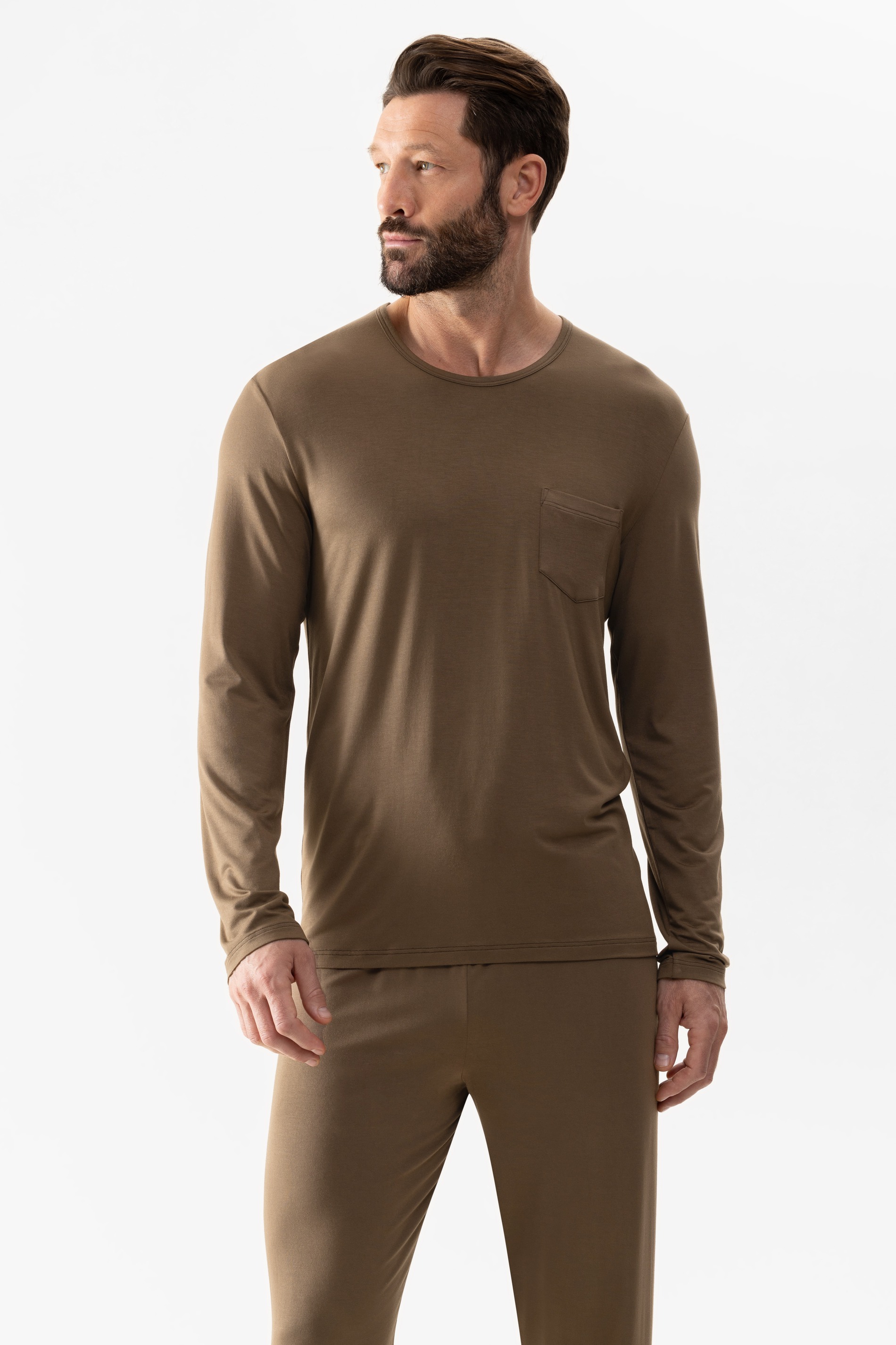 Langarm-Shirt Serie Jefferson Modal Frontansicht | mey®