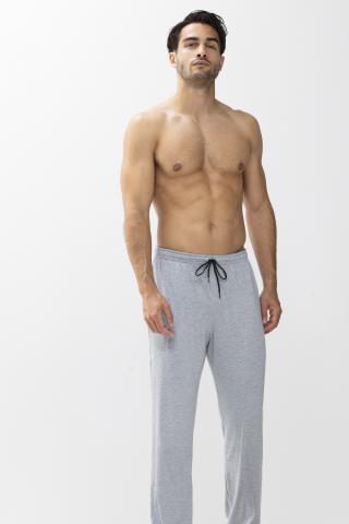 Long pants Light Grey Melange Serie Jefferson Modal Front View | mey®
