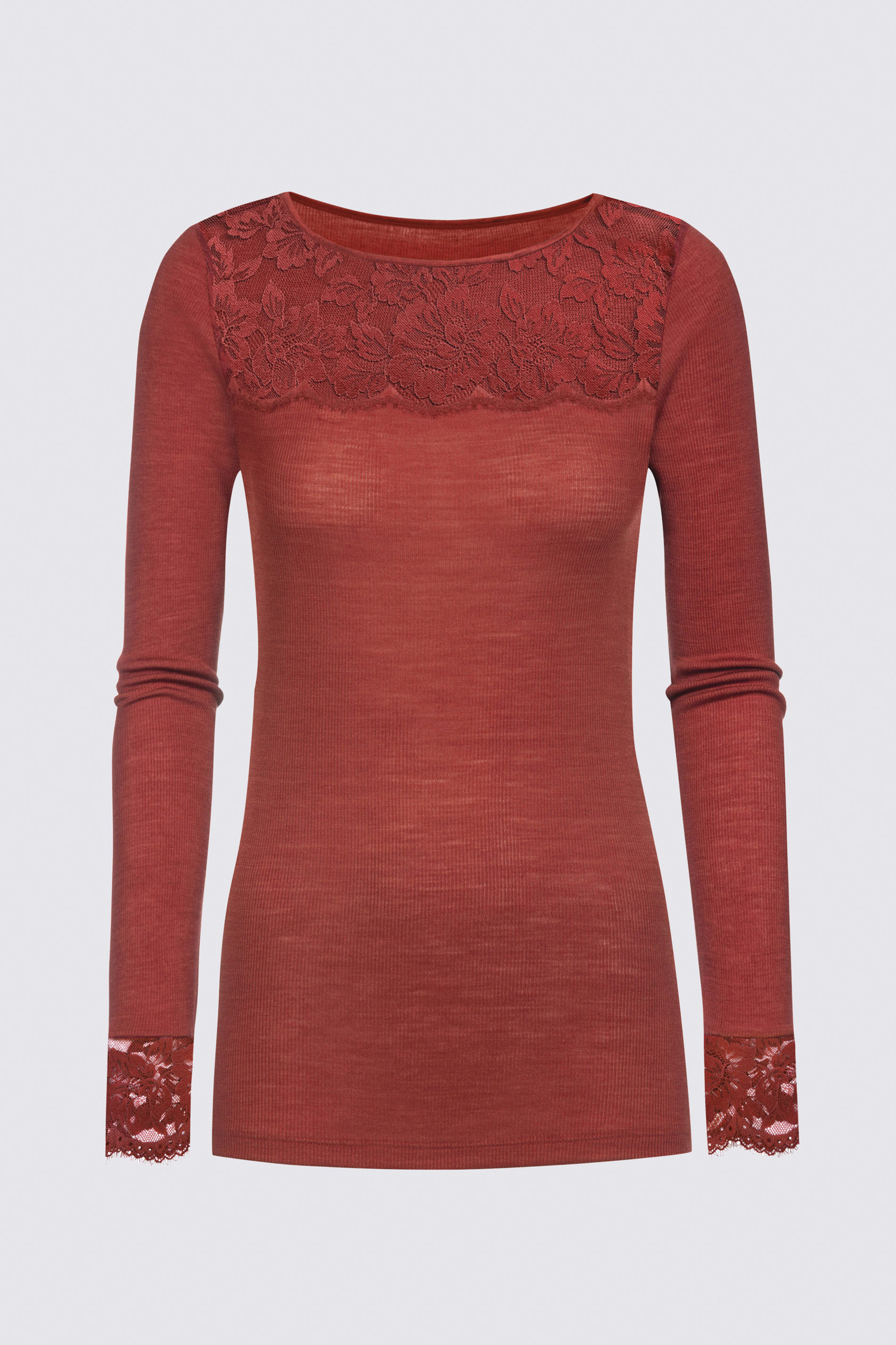 Long-sleeved shirt Red Pepper Serie Amazing Silk Rib Cut Out | mey®
