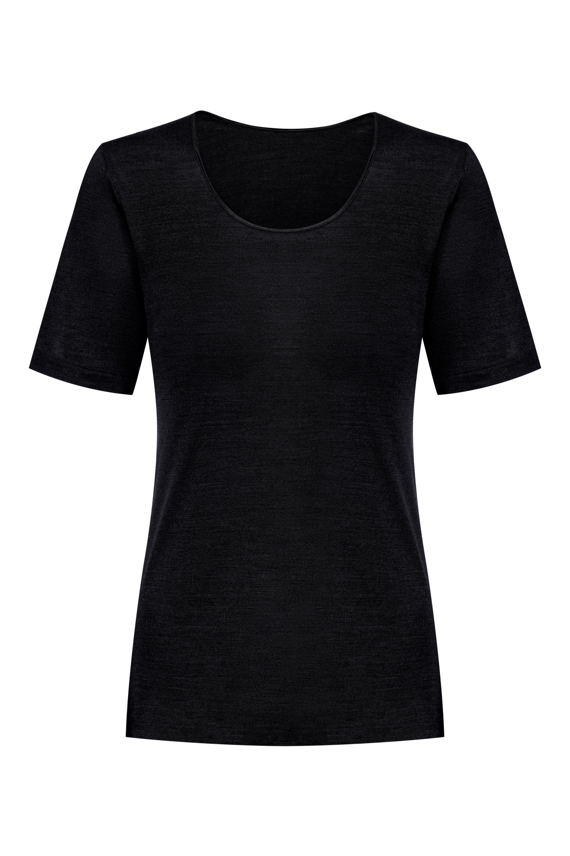 Short-sleeved vest Black Serie Exquisite Cut Out | mey®