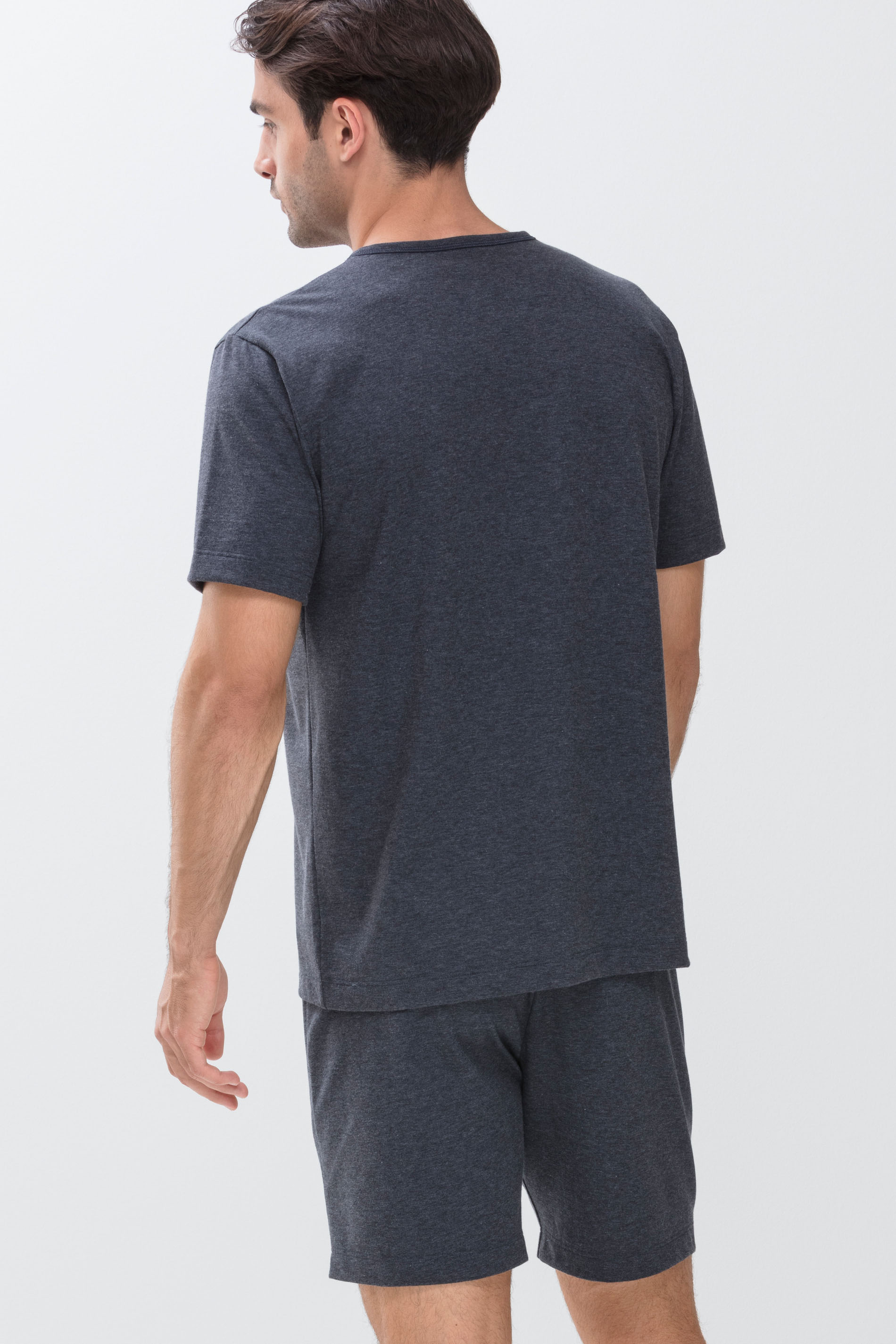 T-shirt Smoke Melange Serie Zzzleepwear Achteraanzicht | mey®