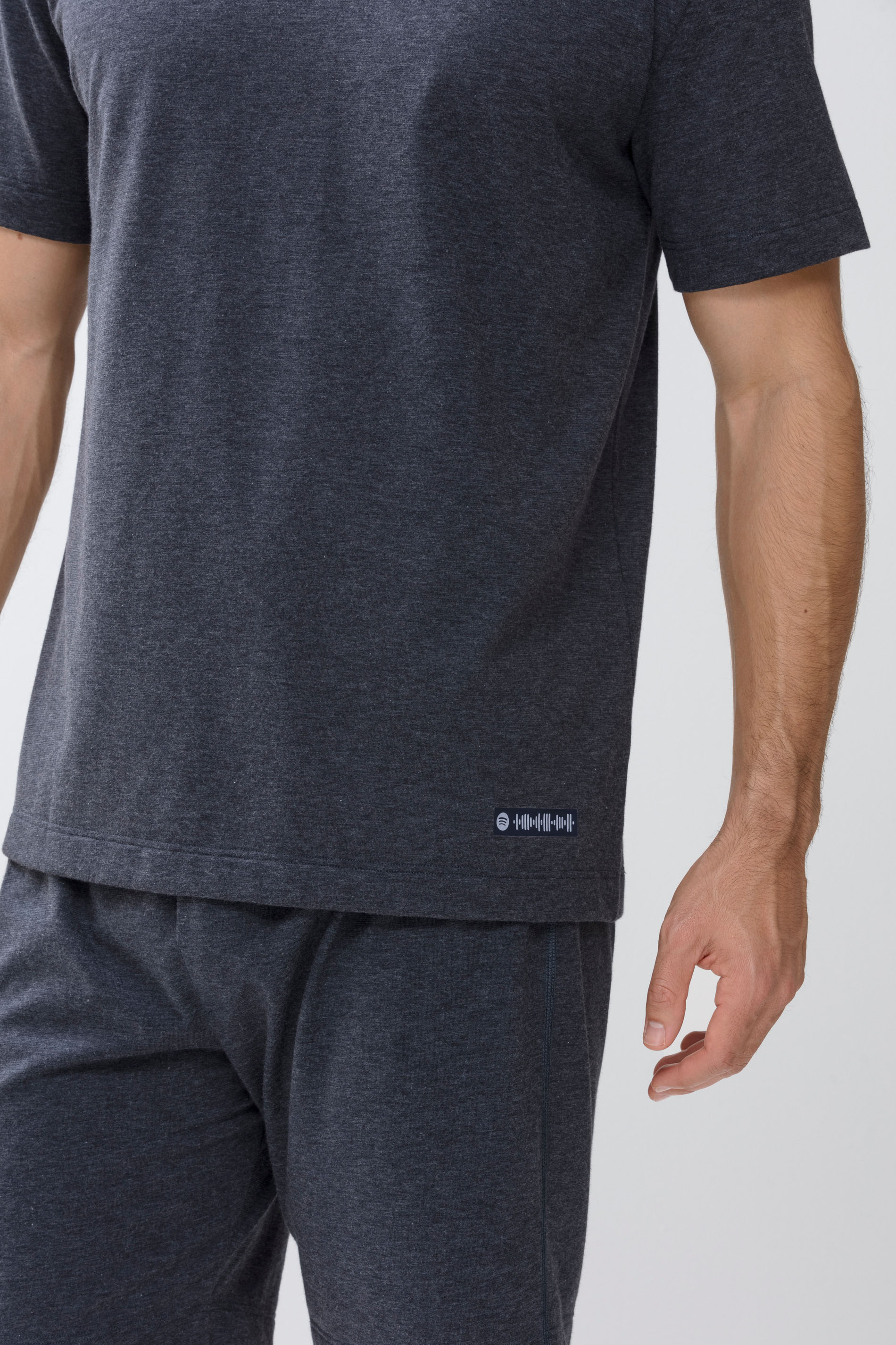 T-Shirt Smoke Melange Serie Zzzleepwear Detailansicht 01 | mey®