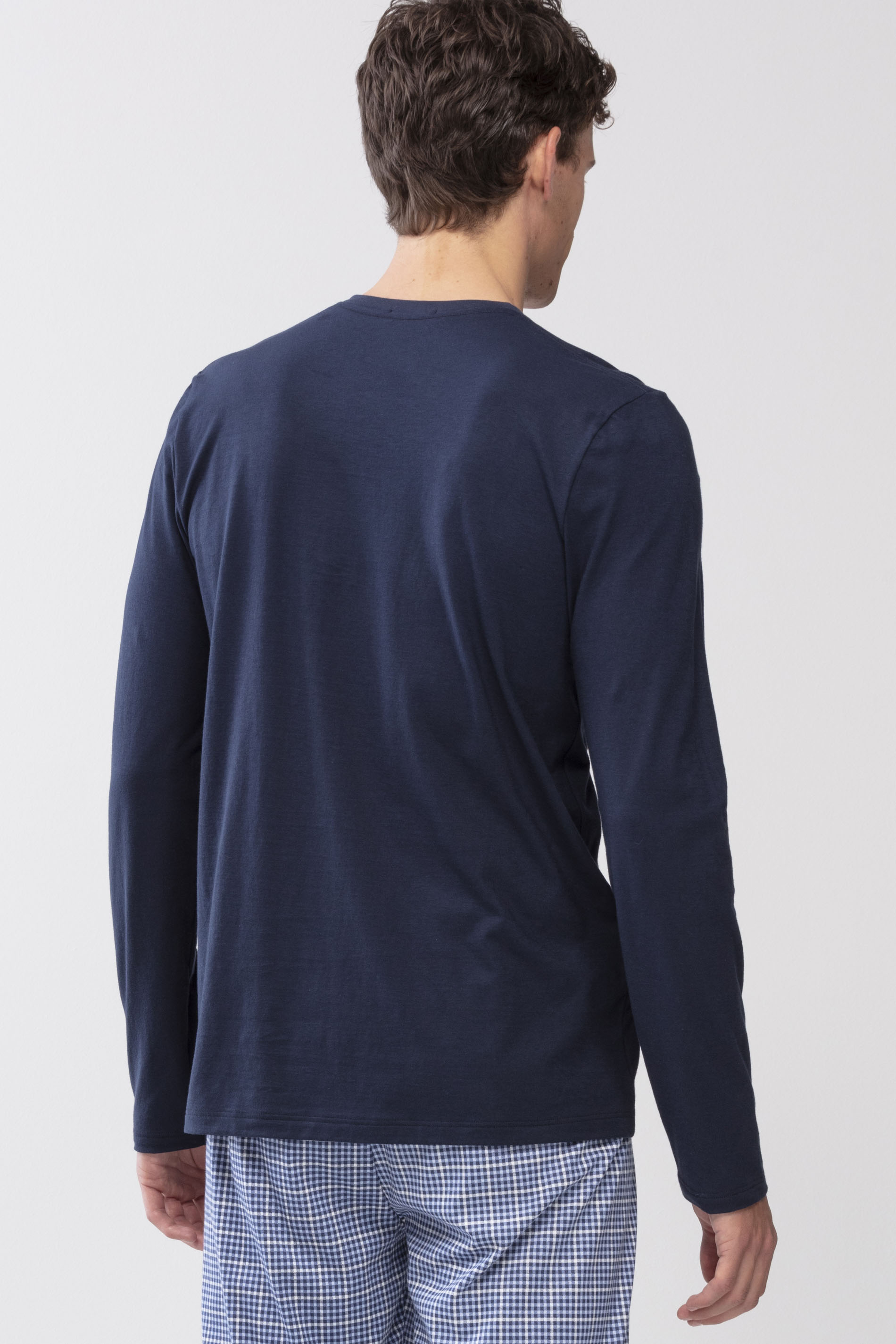 Shirt met lange mouwen Yacht Blue Serie Sanchez Achteraanzicht | mey®