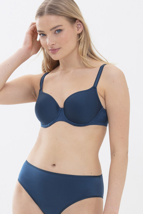Spacer bra | Full Cup Ink Blue Serie Joan Front View | mey®
