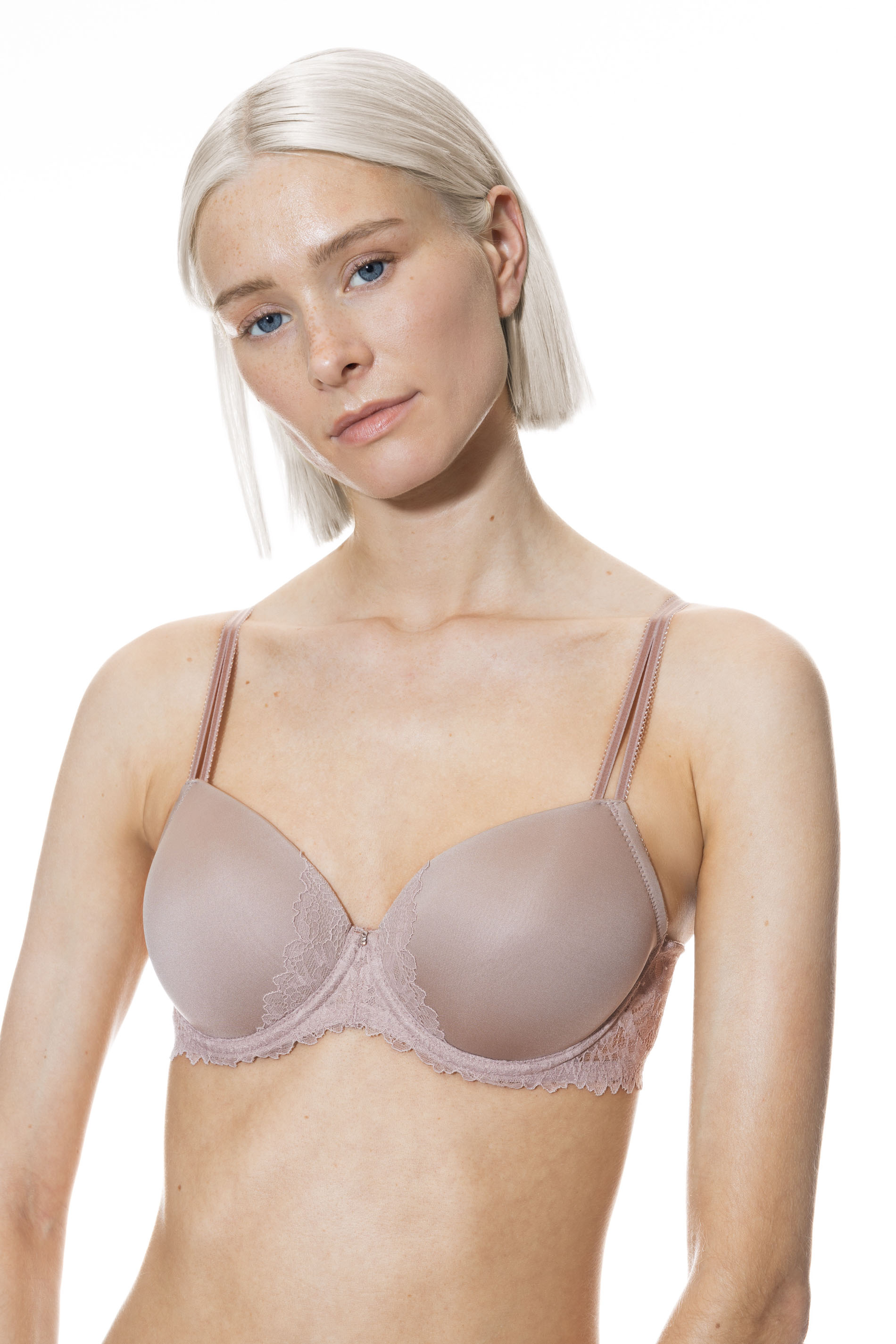 Bi-stretch bra | Full Cup New Toffee Serie Luxurious Detail View 01 | mey®