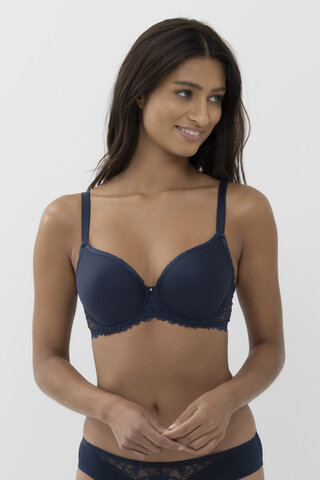 Spacer bra | Full Cup Night Blue Serie Luxurious Front View | mey®