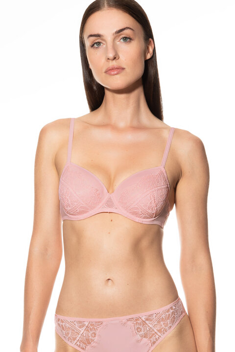 Luxury Lace Underwired Bra in Wild Orchid